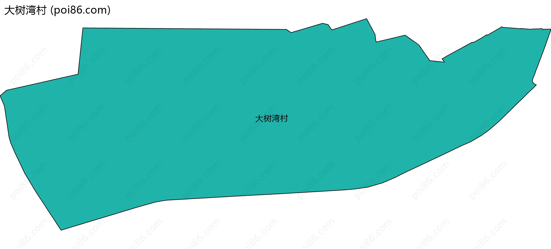 大树湾村边界地图