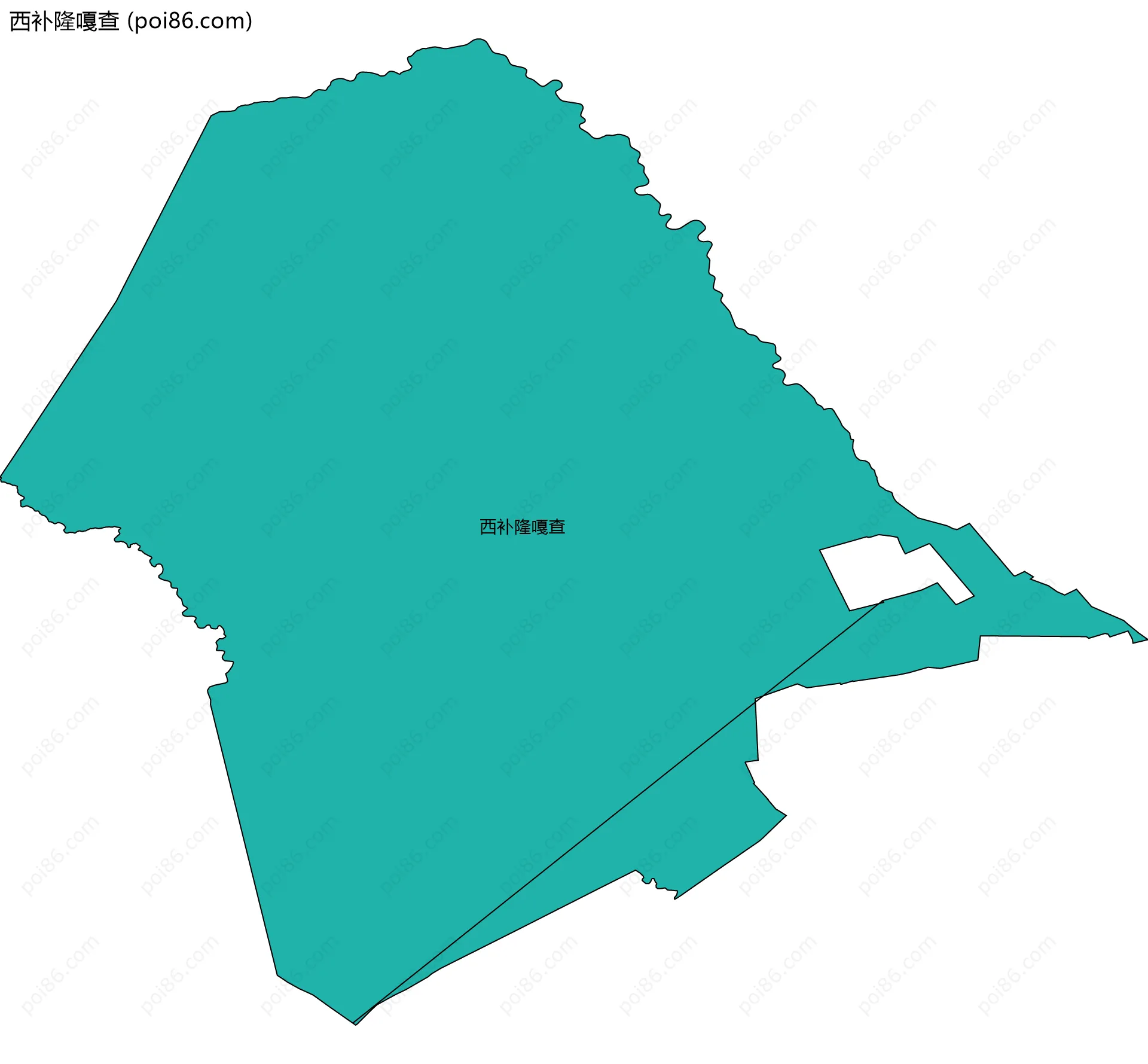 西补隆嘎查边界地图