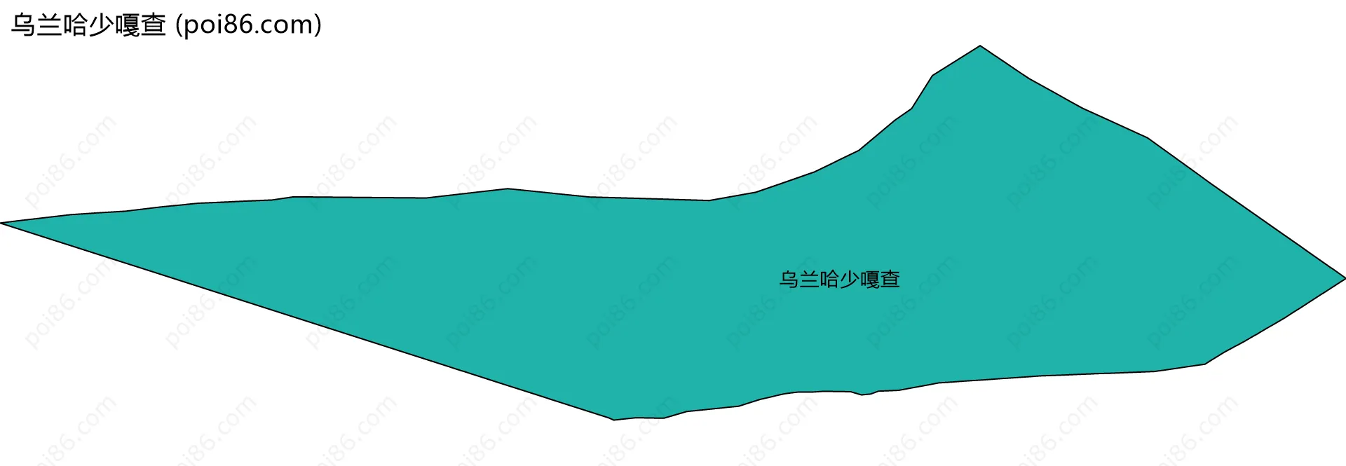 乌兰哈少嘎查边界地图