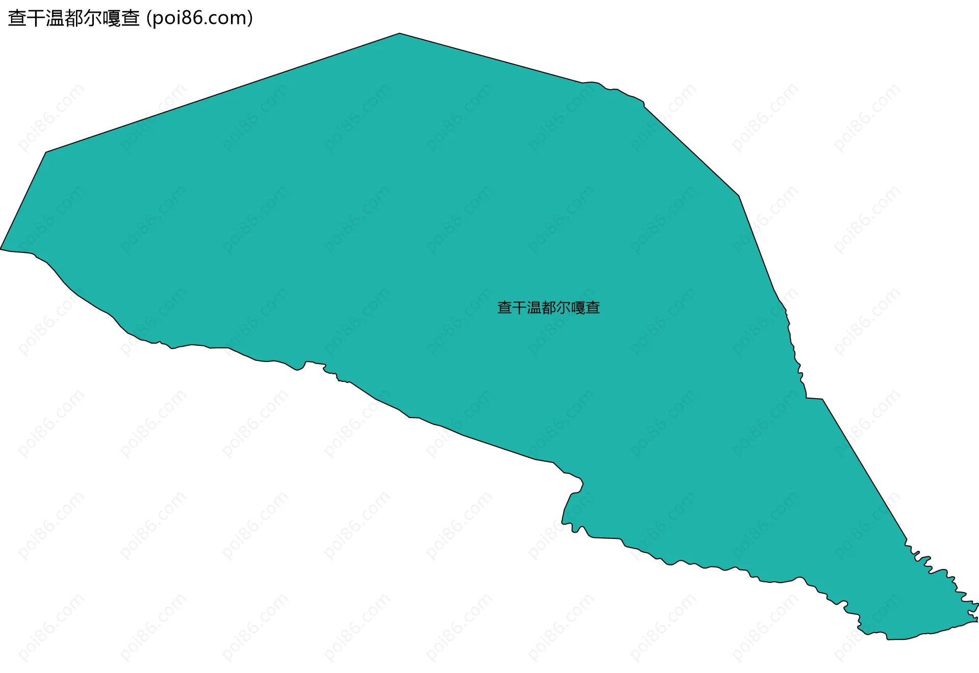 查干温都尔嘎查边界地图