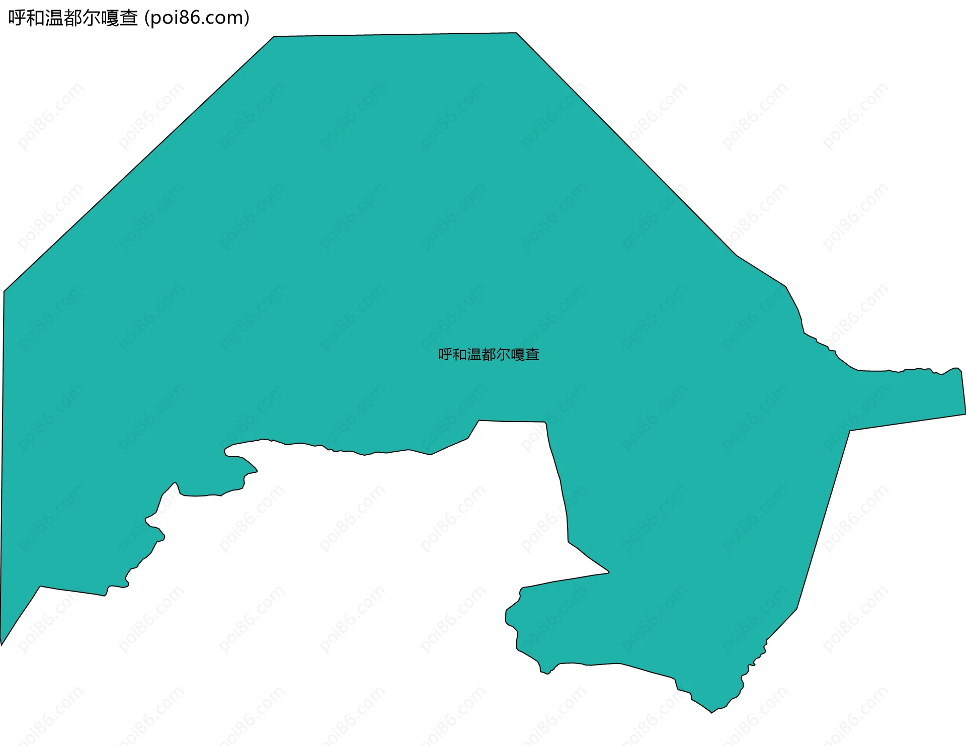 呼和温都尔嘎查边界地图