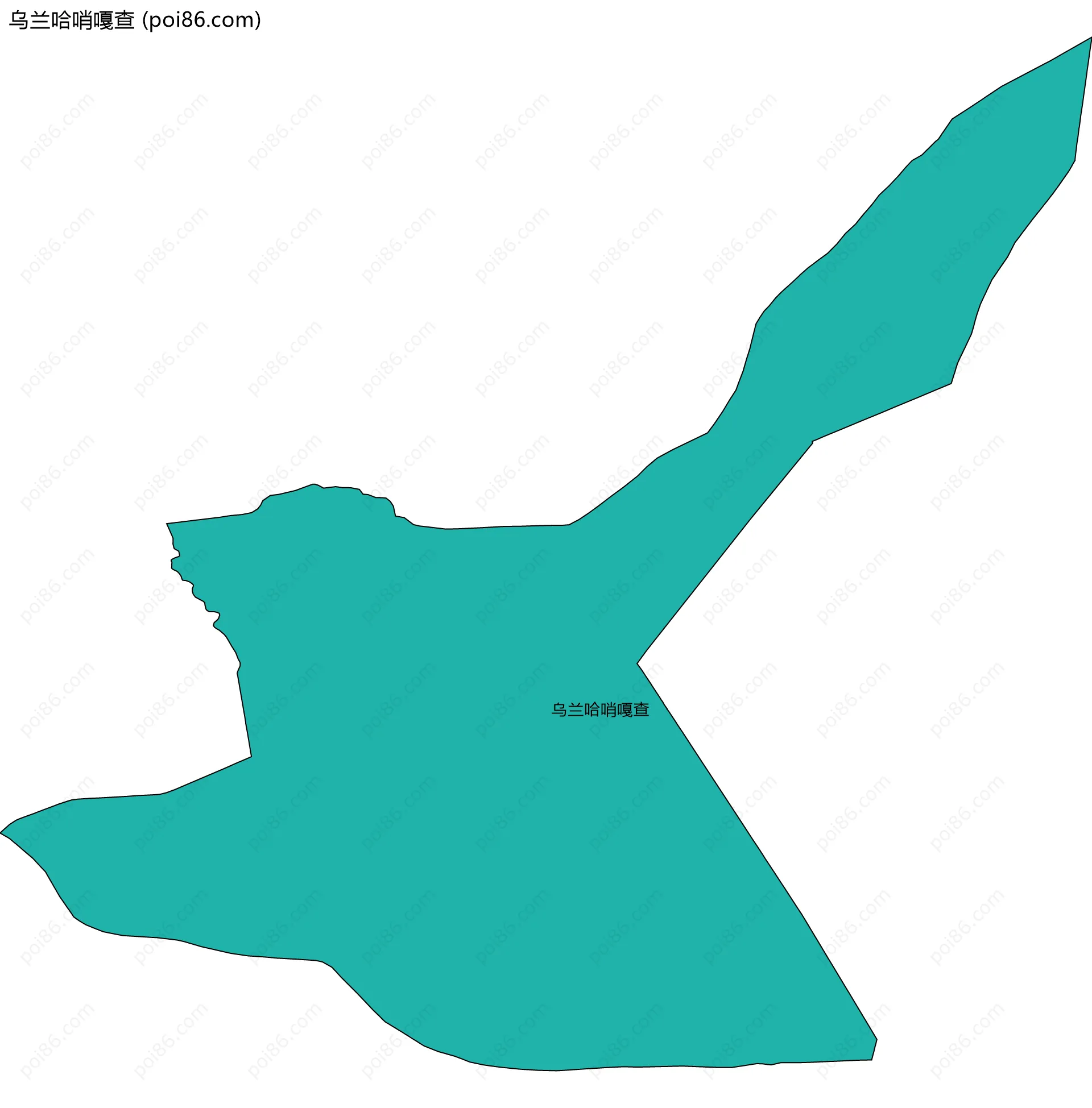 乌兰哈哨嘎查边界地图