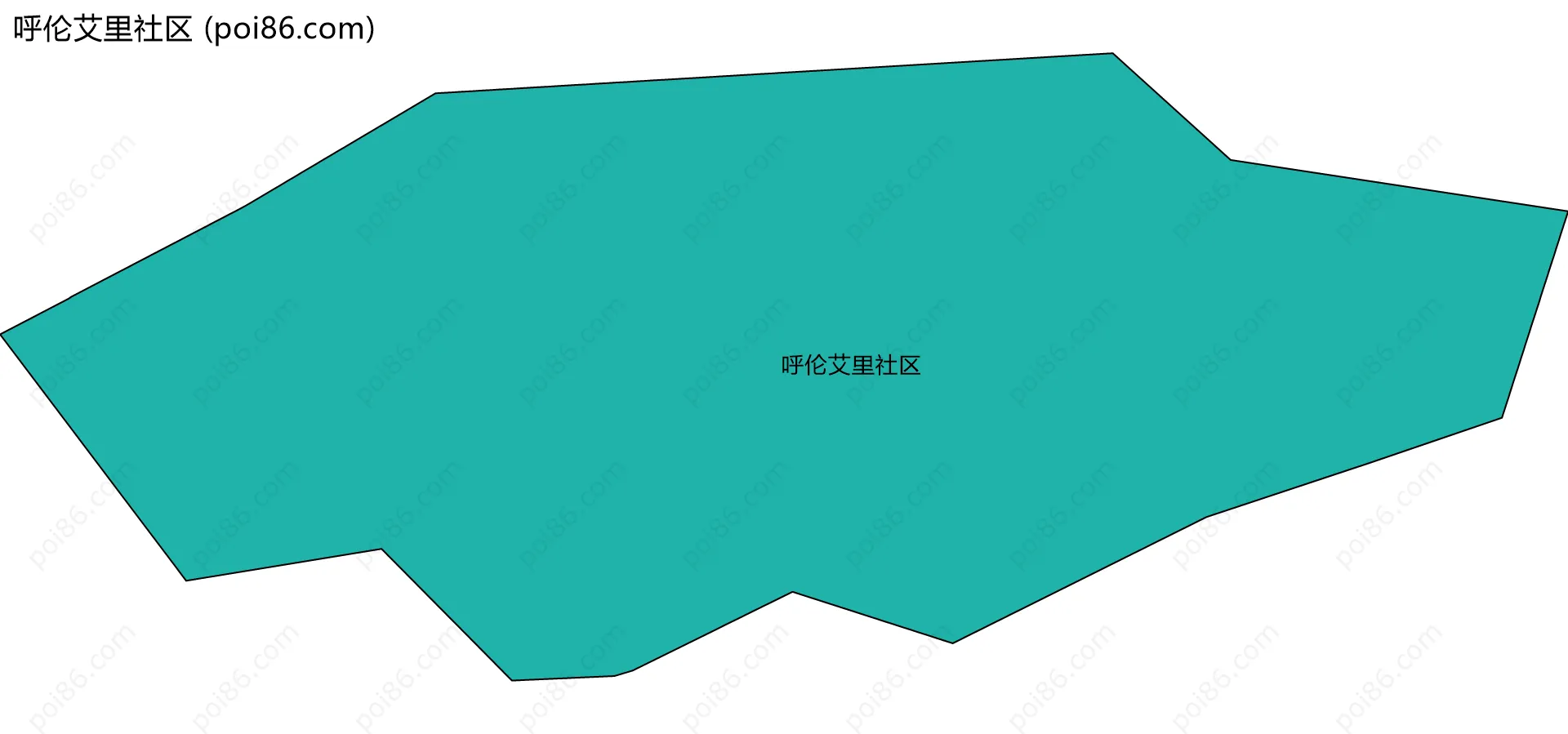 呼伦艾里社区边界地图