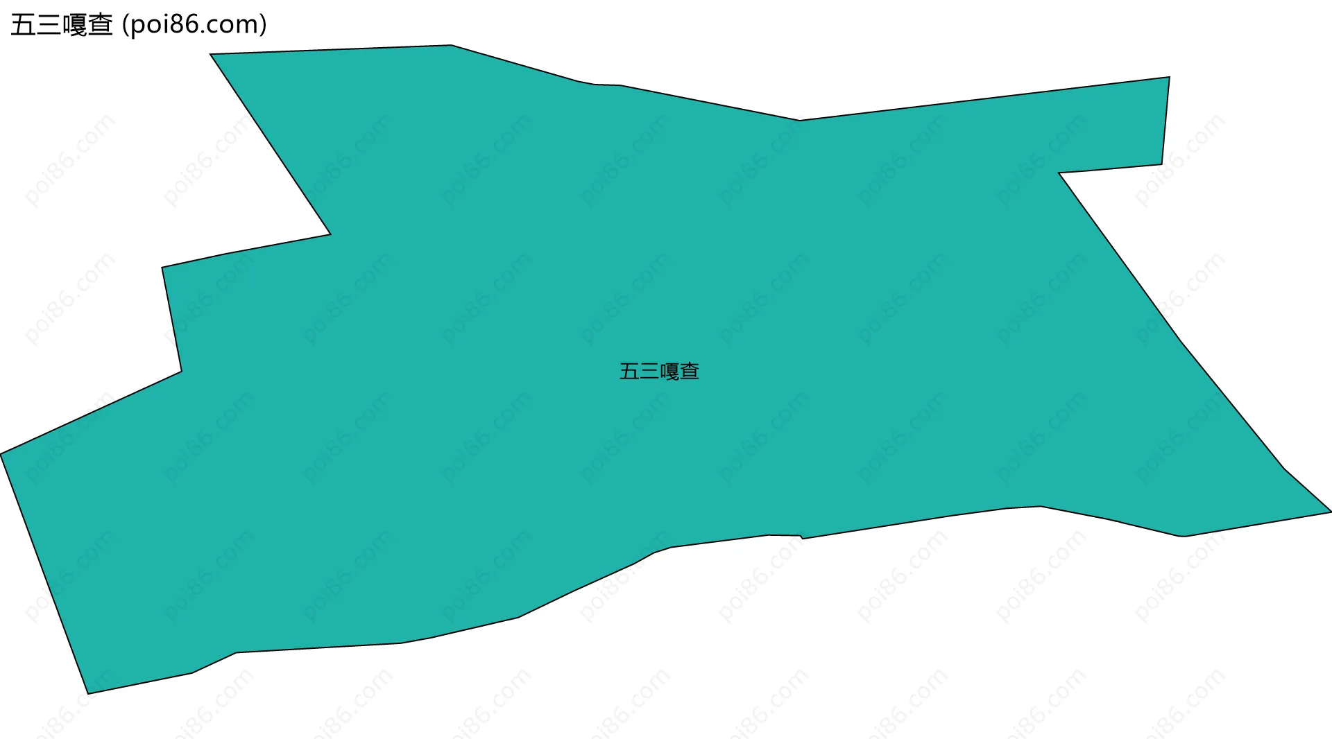 五三嘎查边界地图