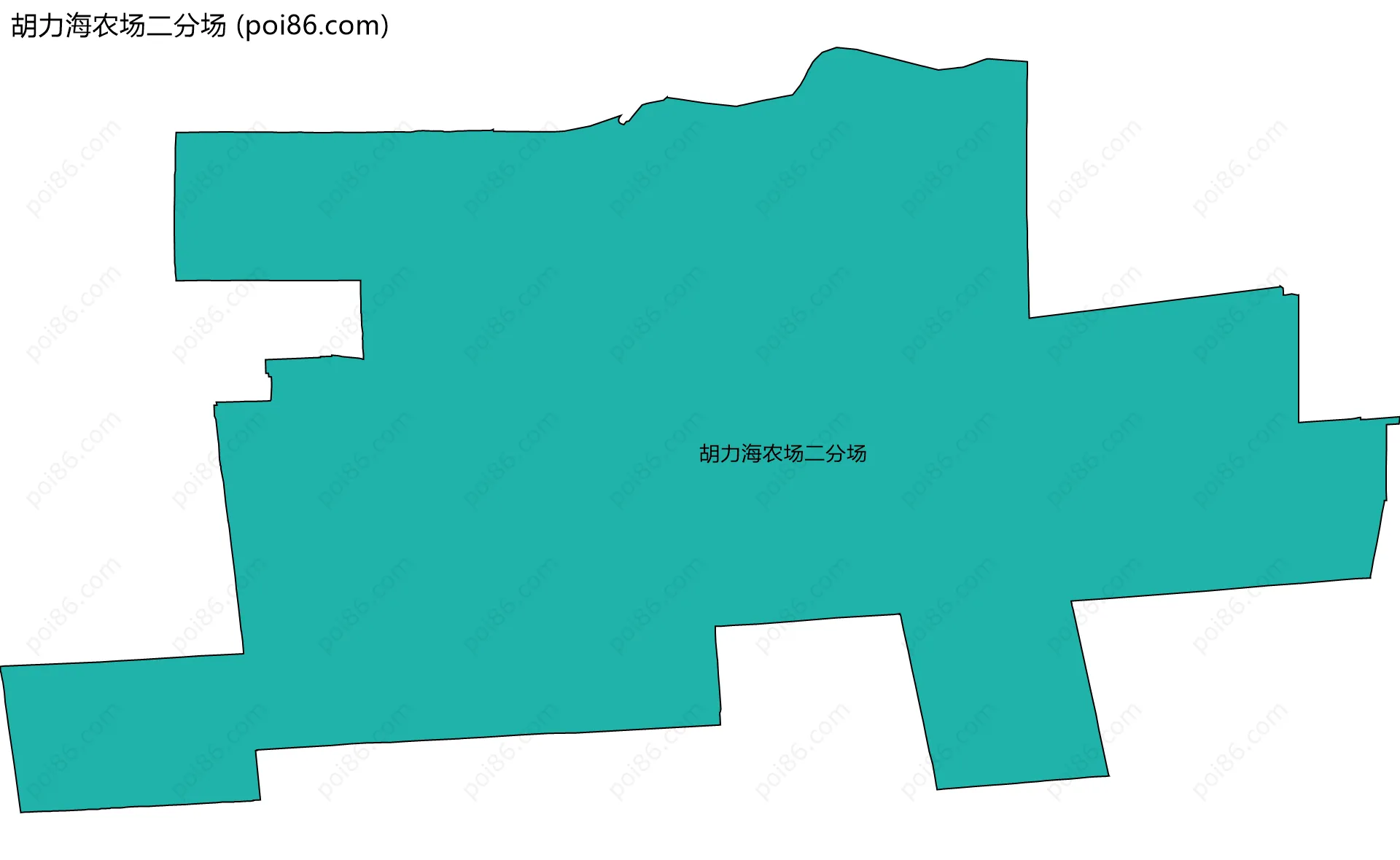 胡力海农场二分场边界地图