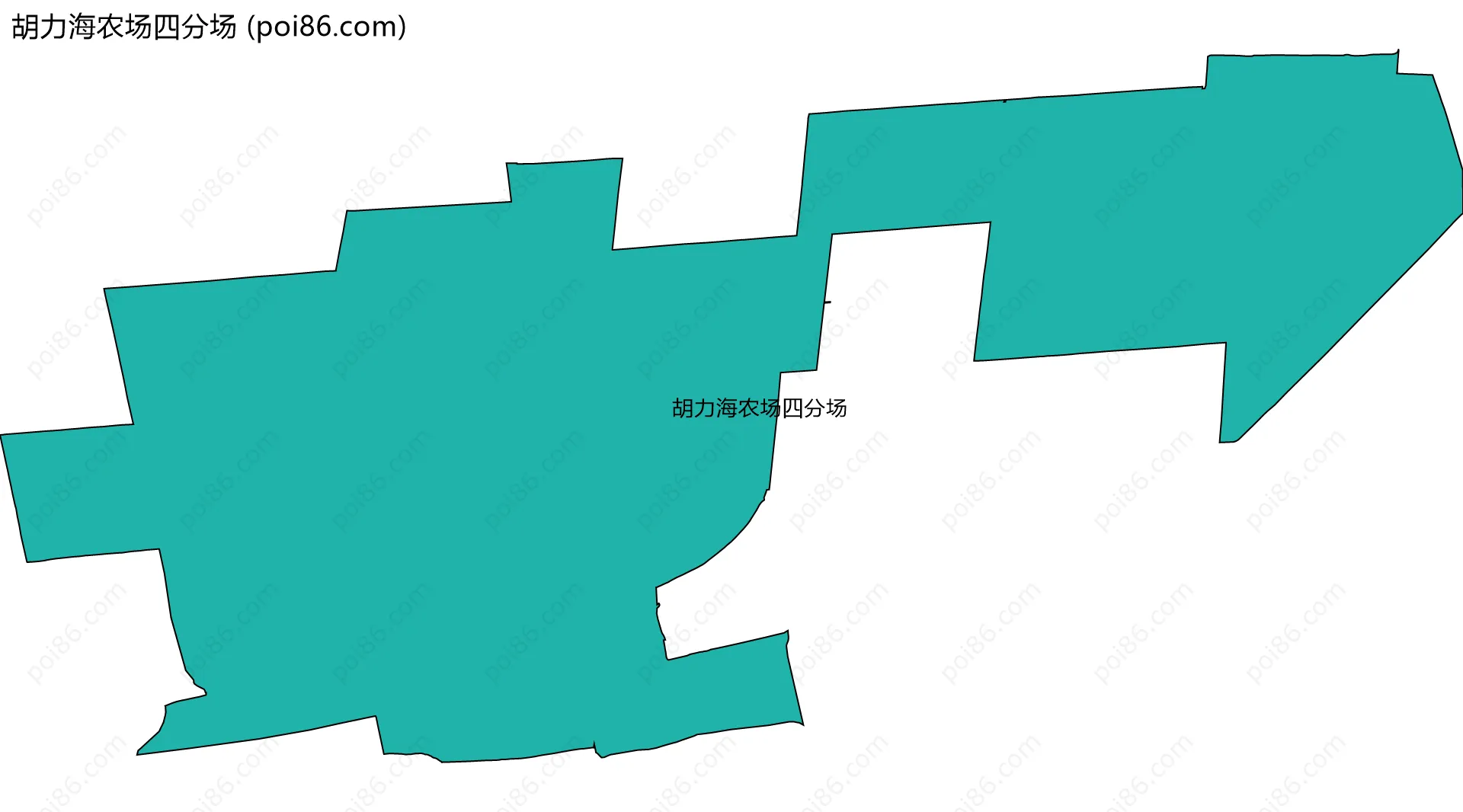 胡力海农场四分场边界地图