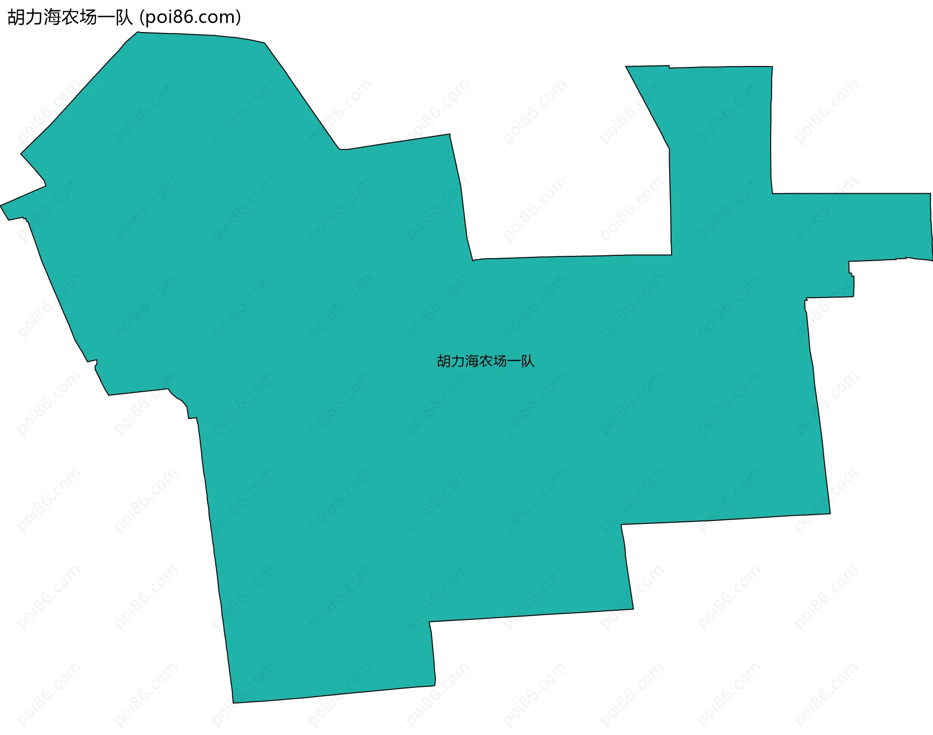 胡力海农场一队边界地图