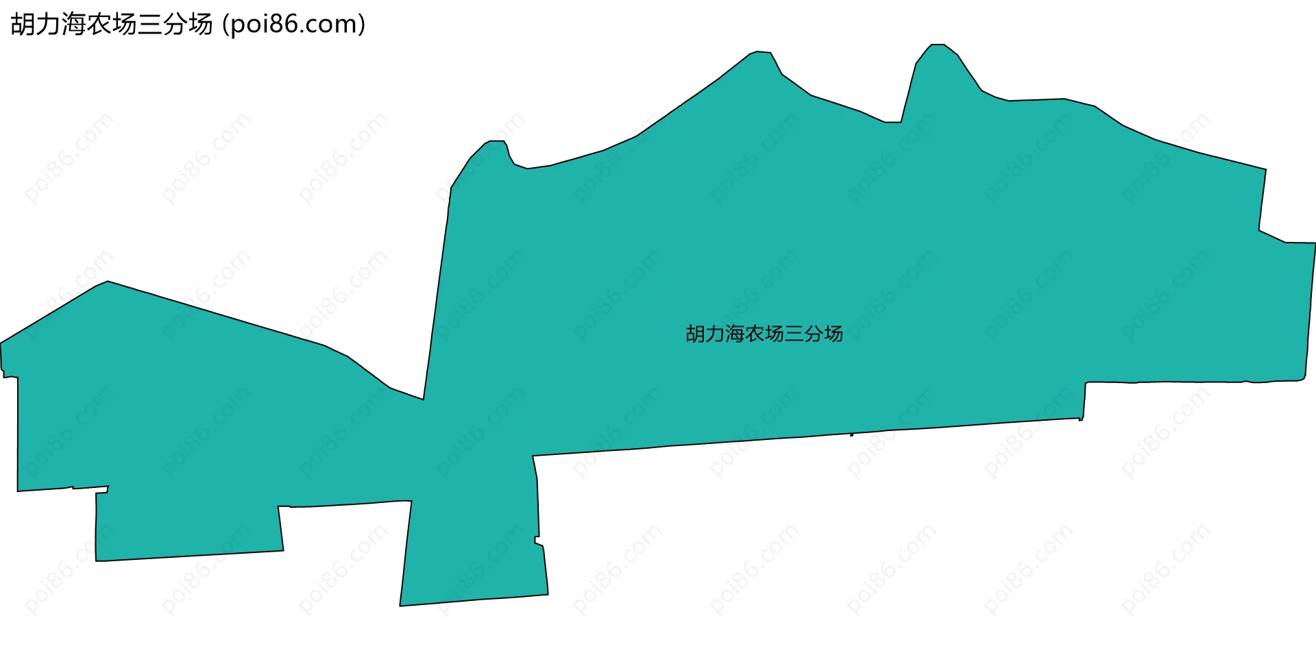 胡力海农场三分场边界地图