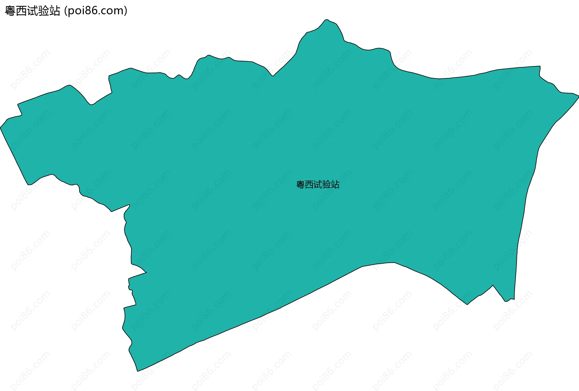 粤西试验站边界地图