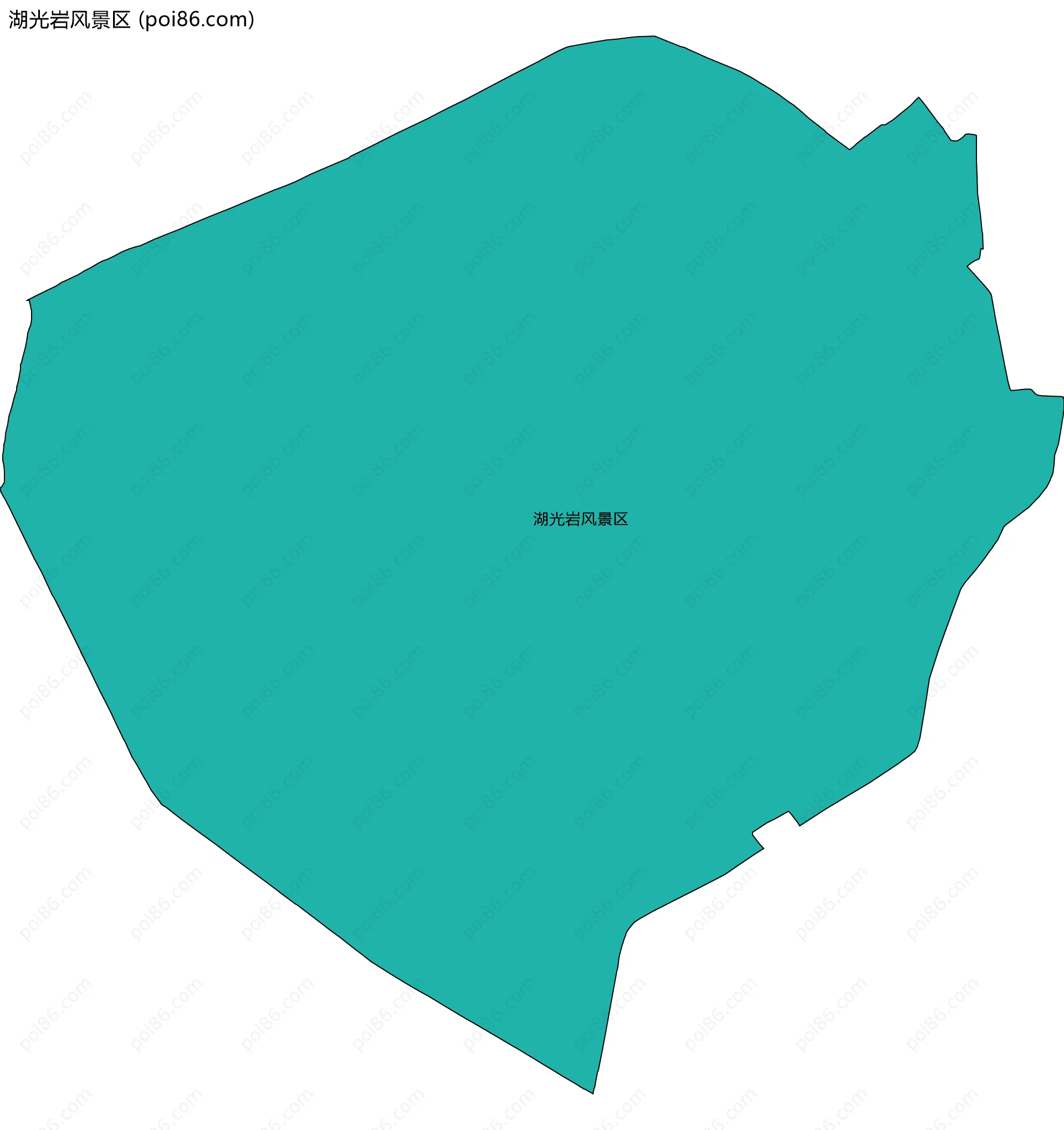 湖光岩风景区边界地图