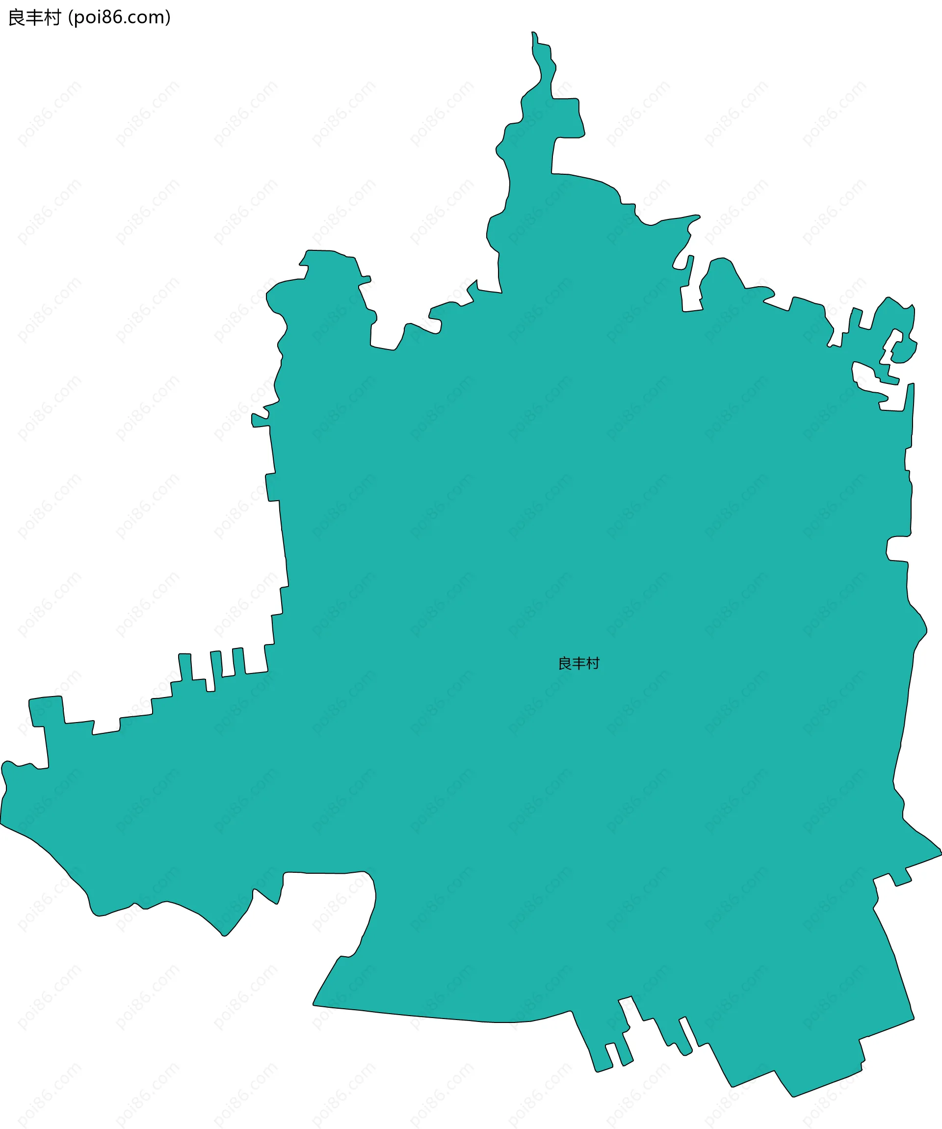 良丰村边界地图