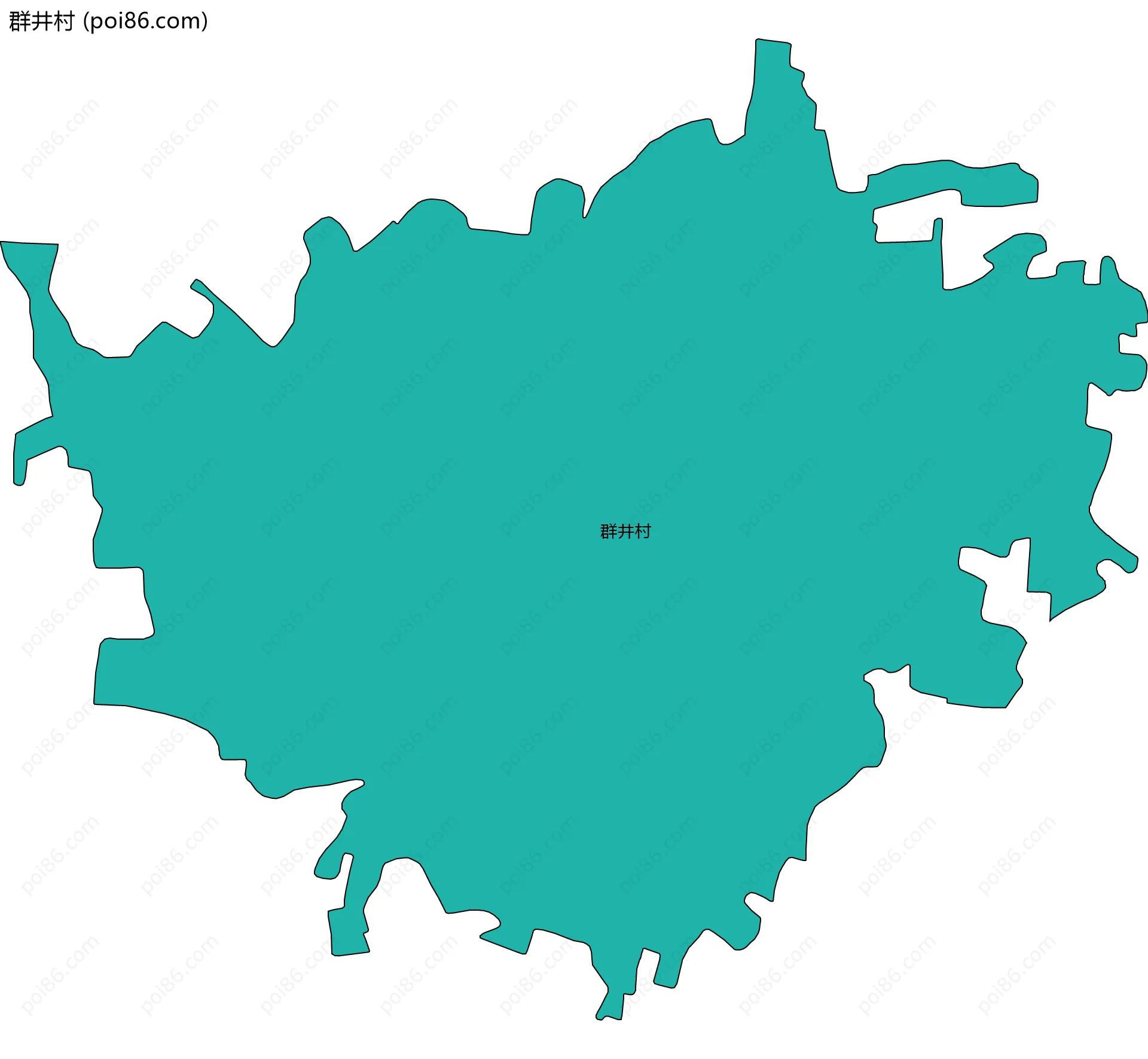 群井村边界地图