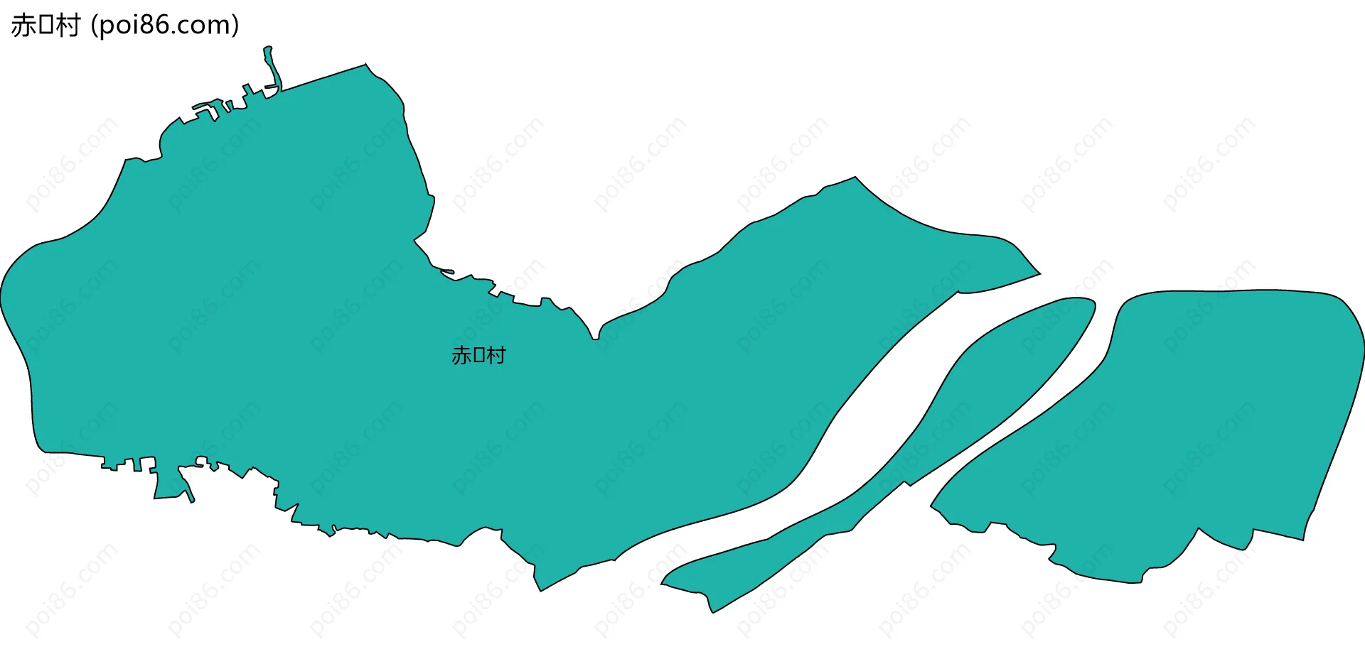赤村边界地图