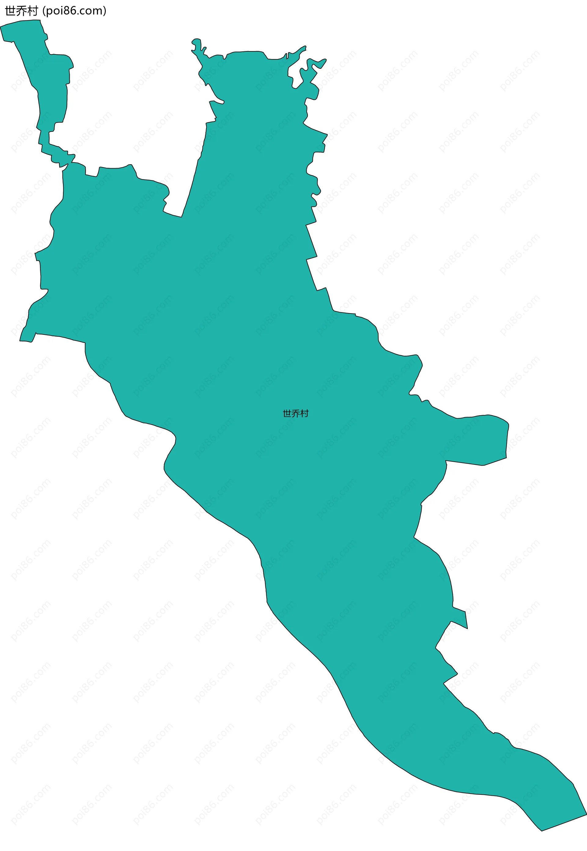 世乔村边界地图