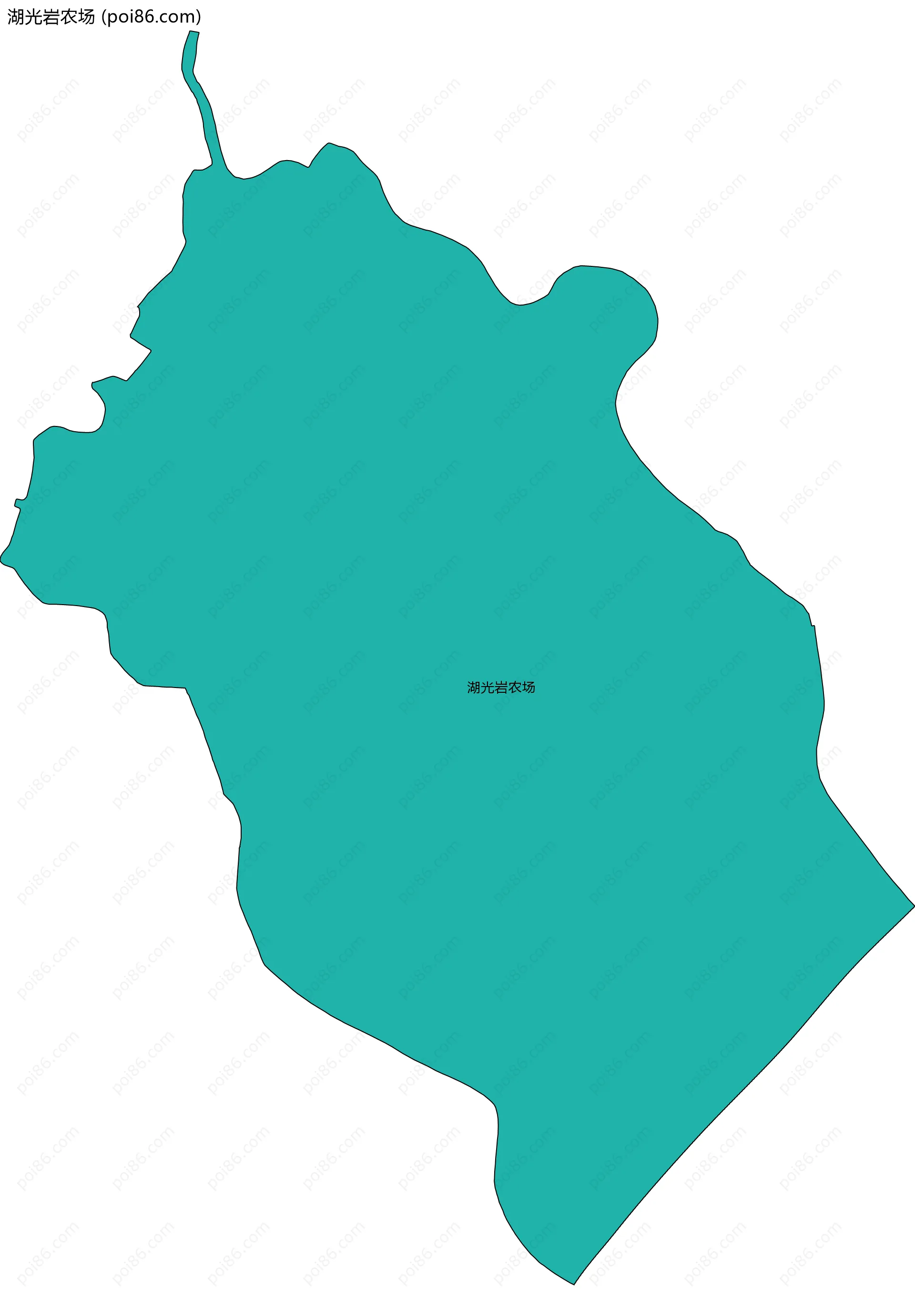 湖光岩农场边界地图