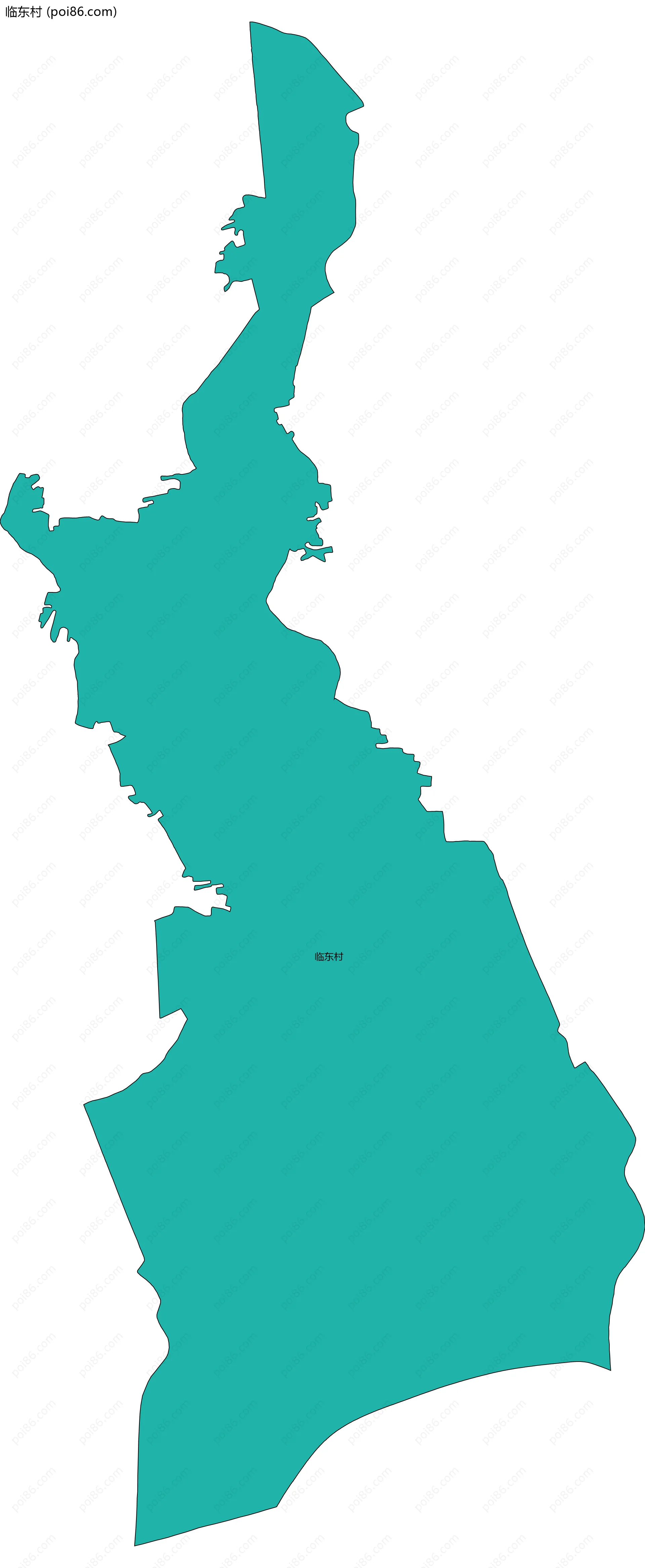 临东村边界地图