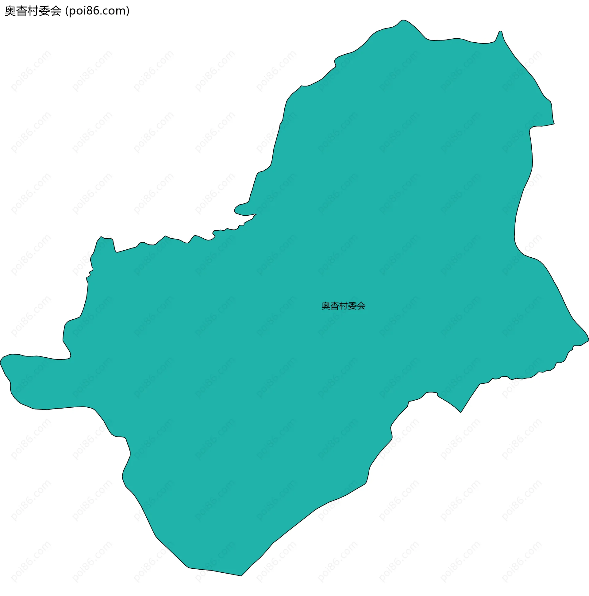 奥杳村委会边界地图