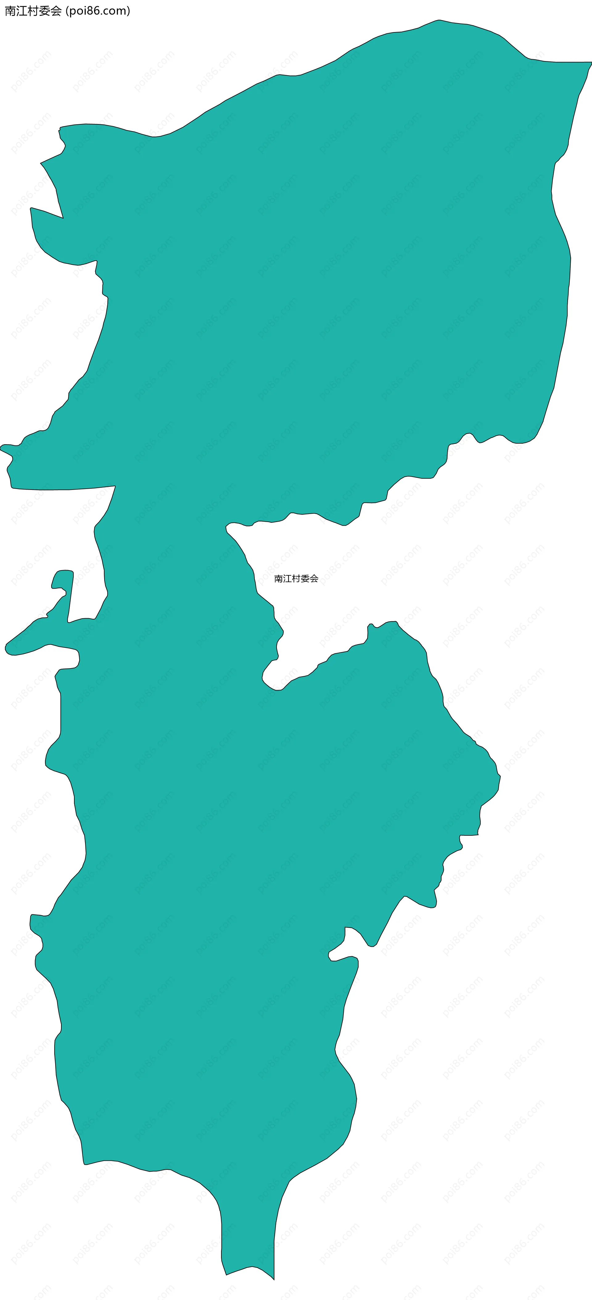 南江村委会边界地图
