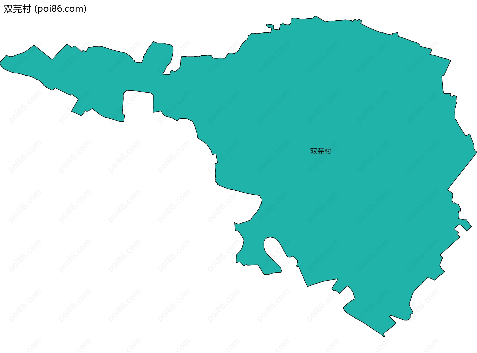 双芫村边界地图
