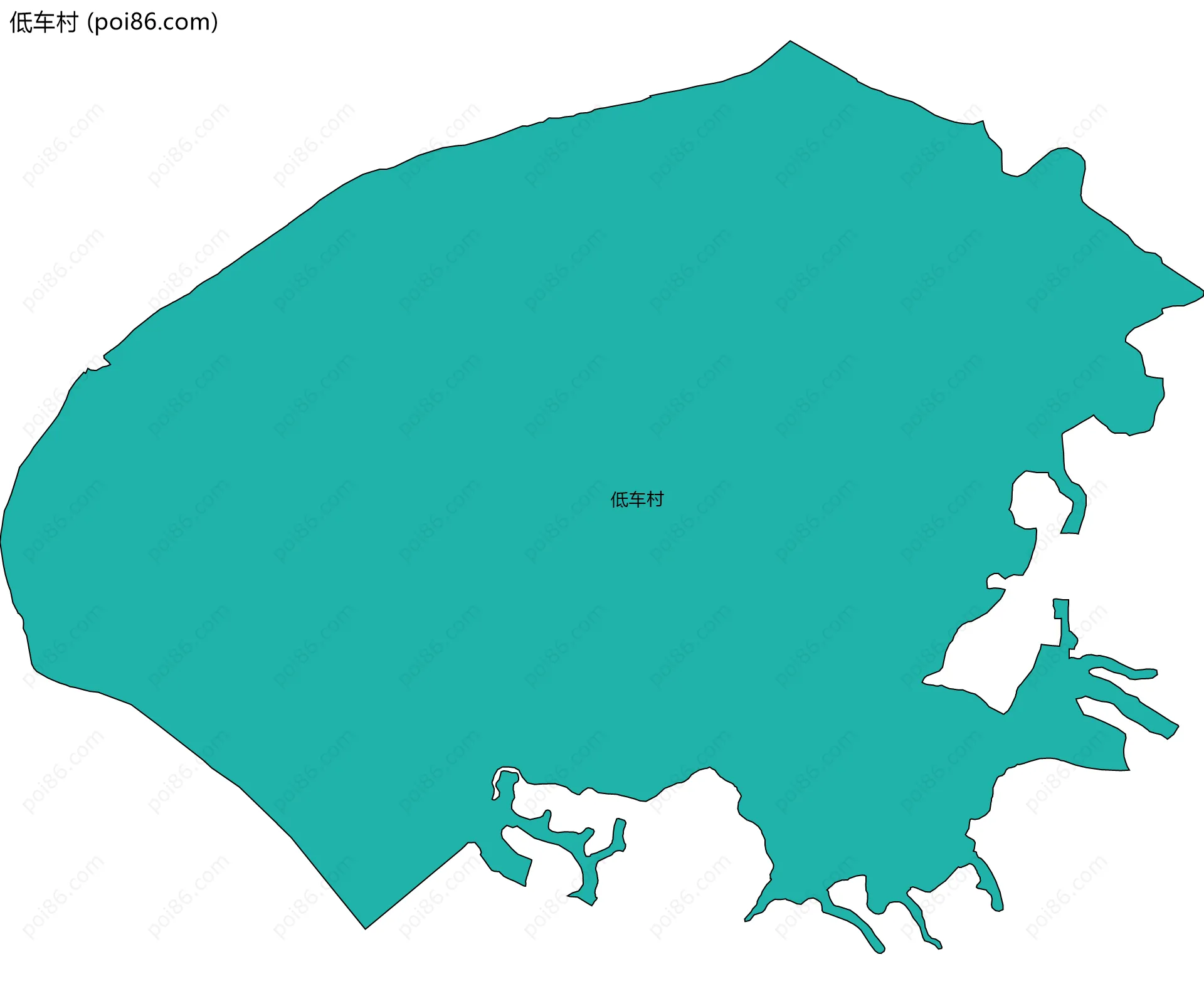 低车村边界地图