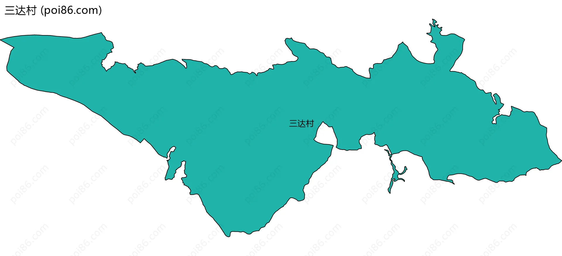 三达村边界地图