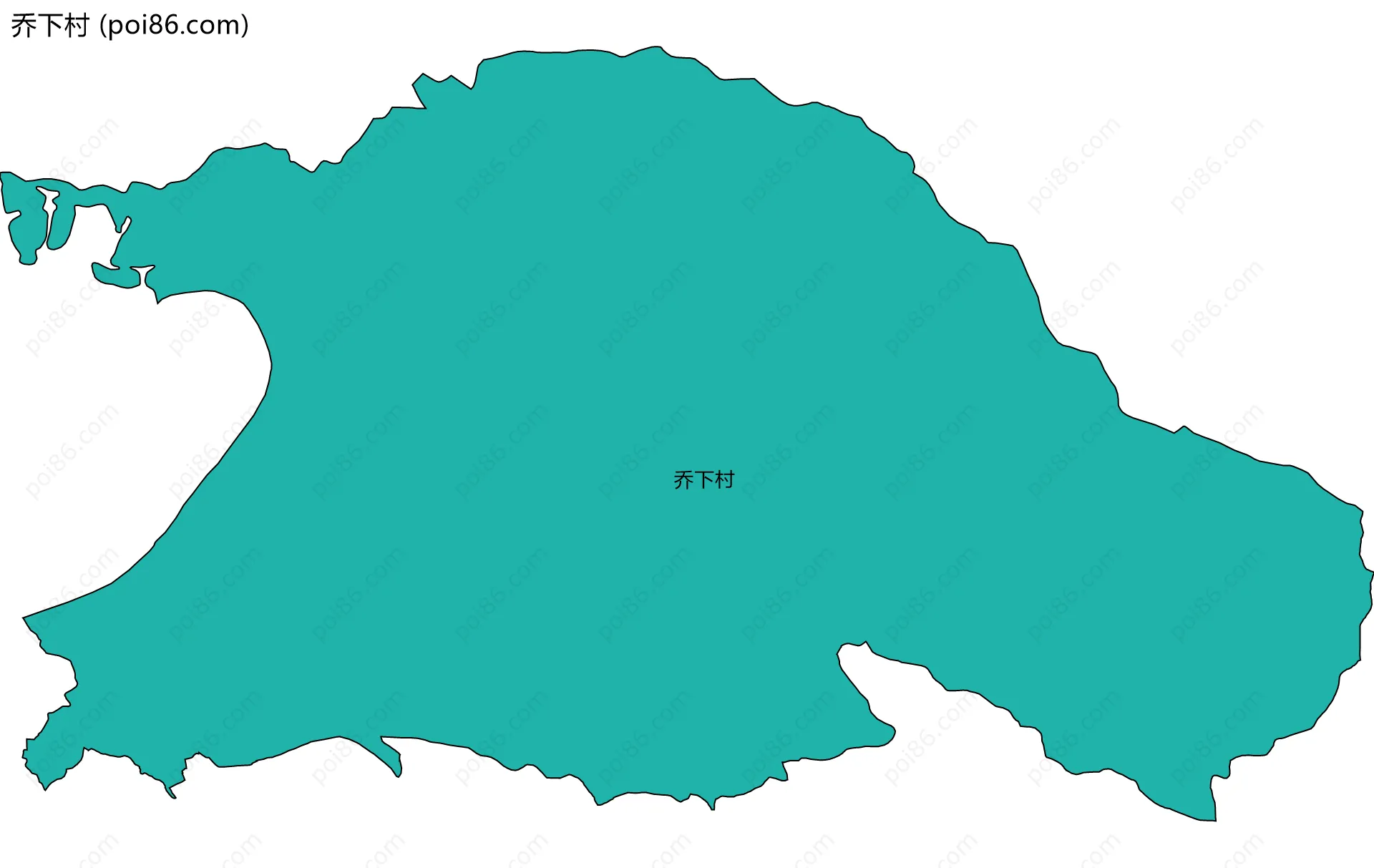 乔下村边界地图