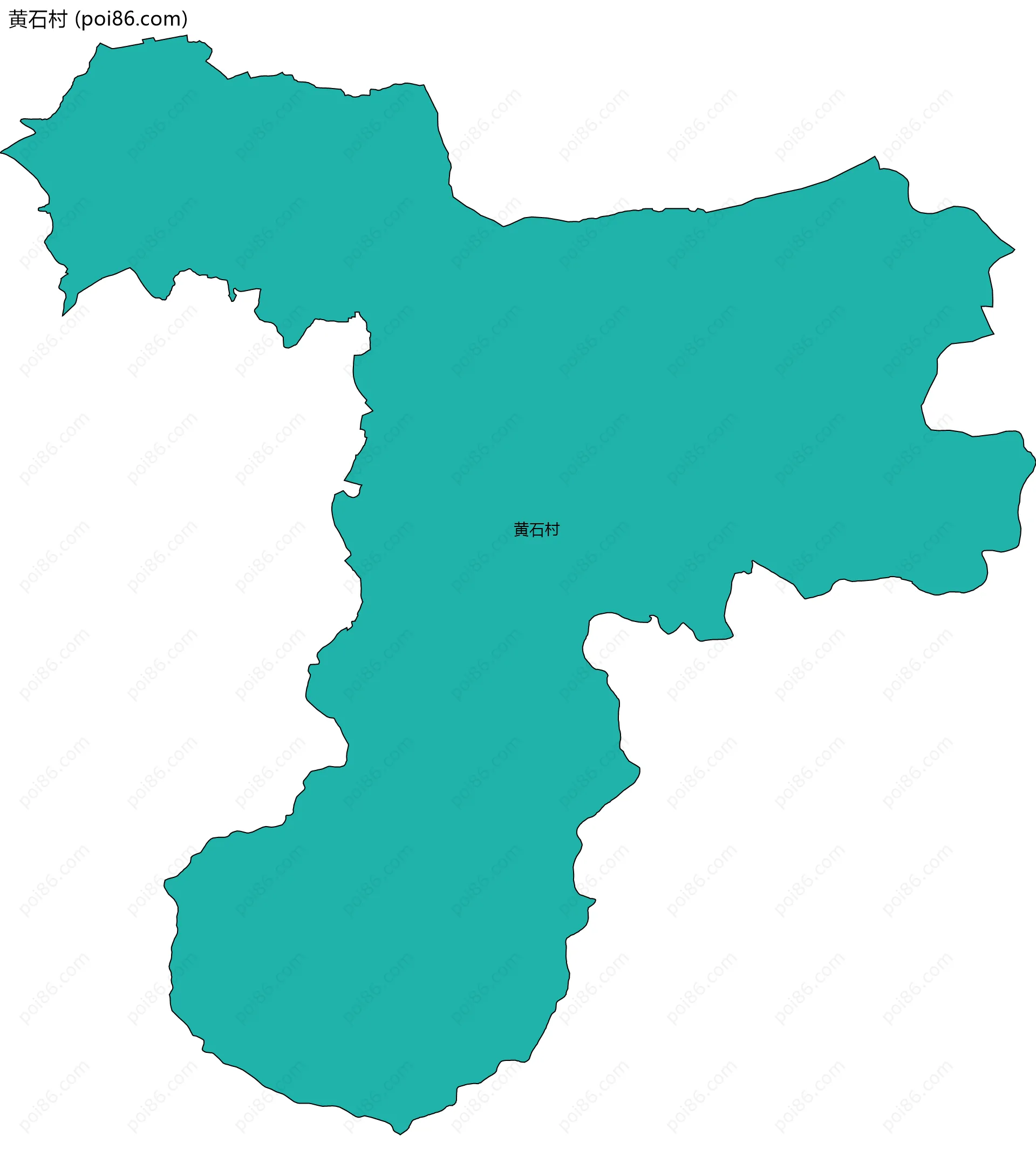 黄石村边界地图
