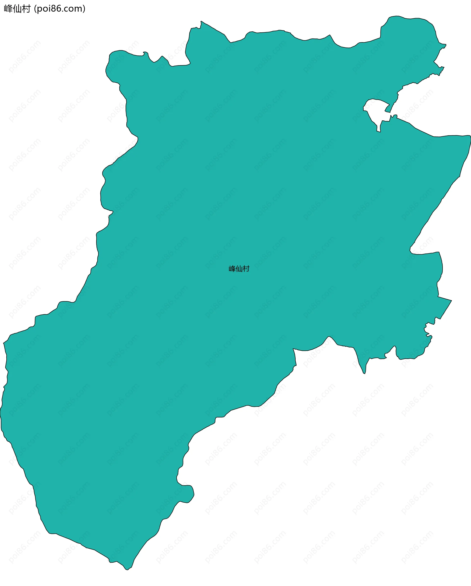 峰仙村边界地图