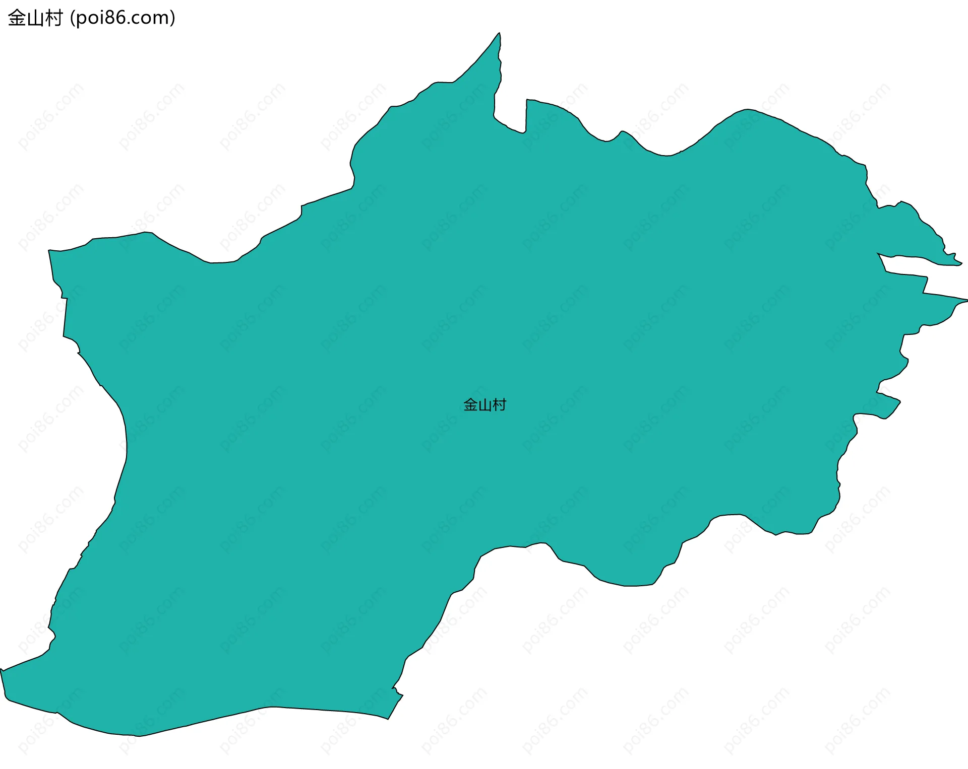 金山村边界地图