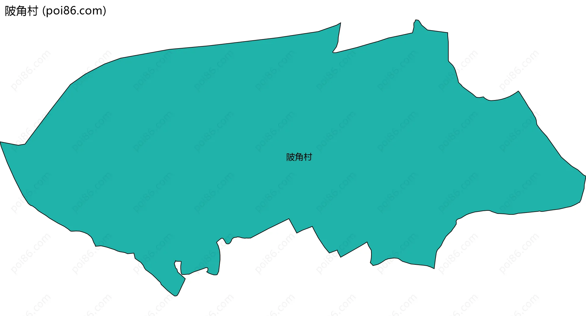 陂角村边界地图