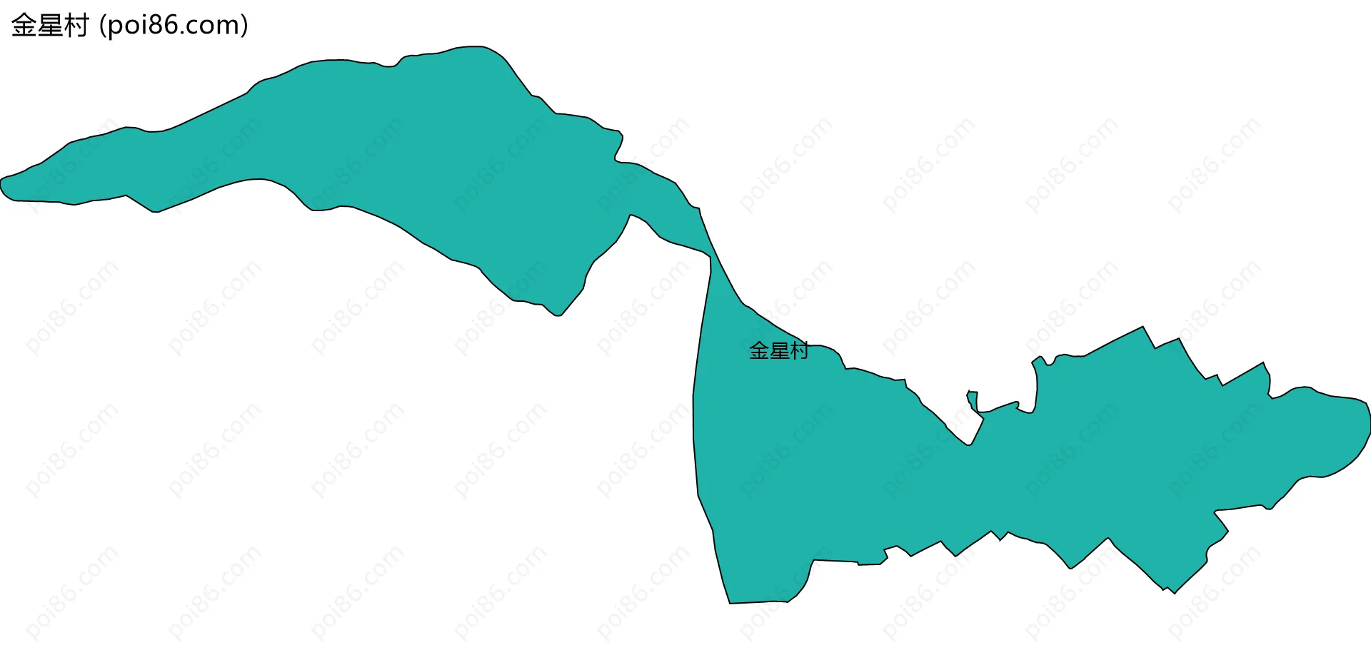 金星村边界地图