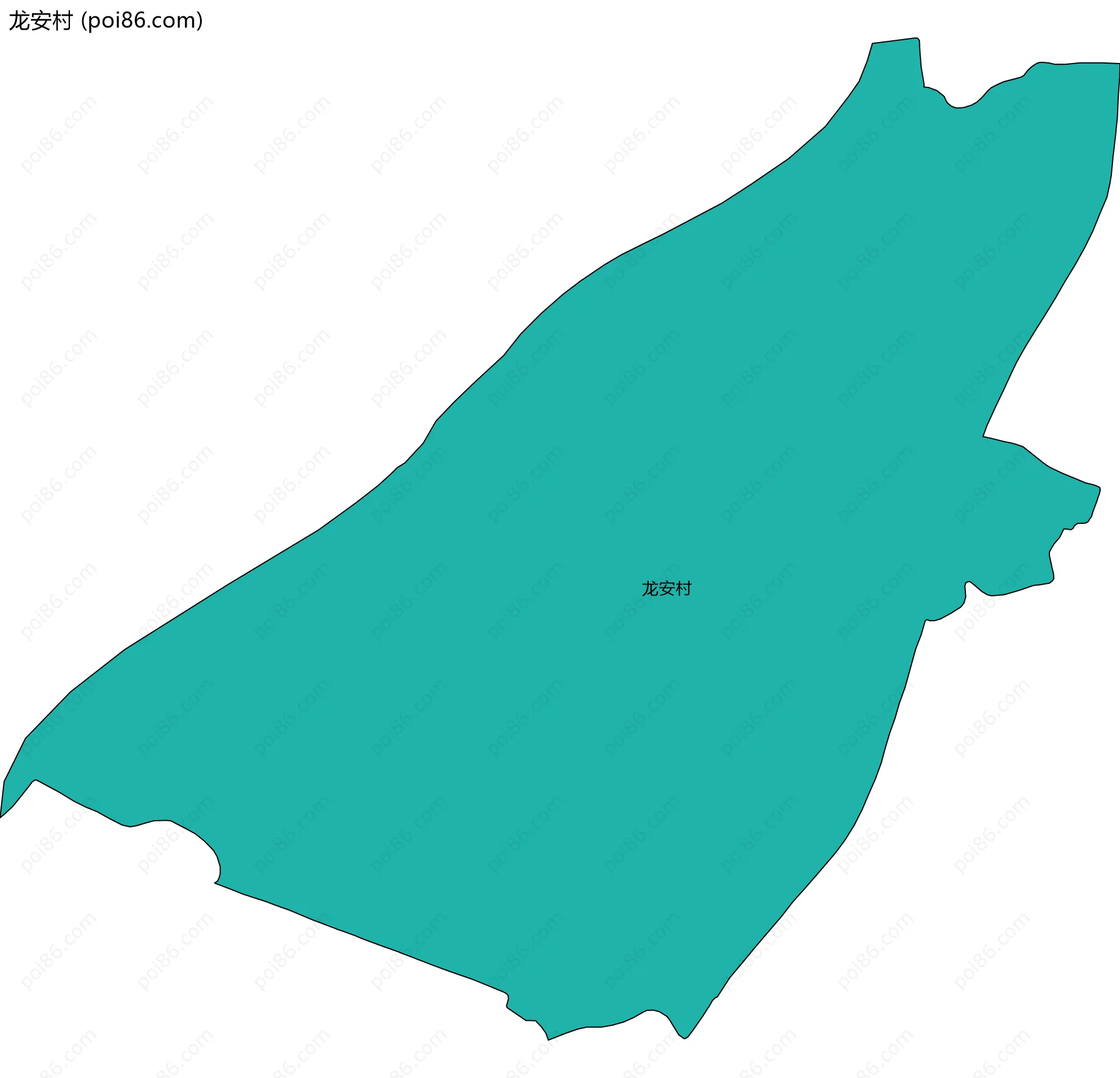 龙安村边界地图