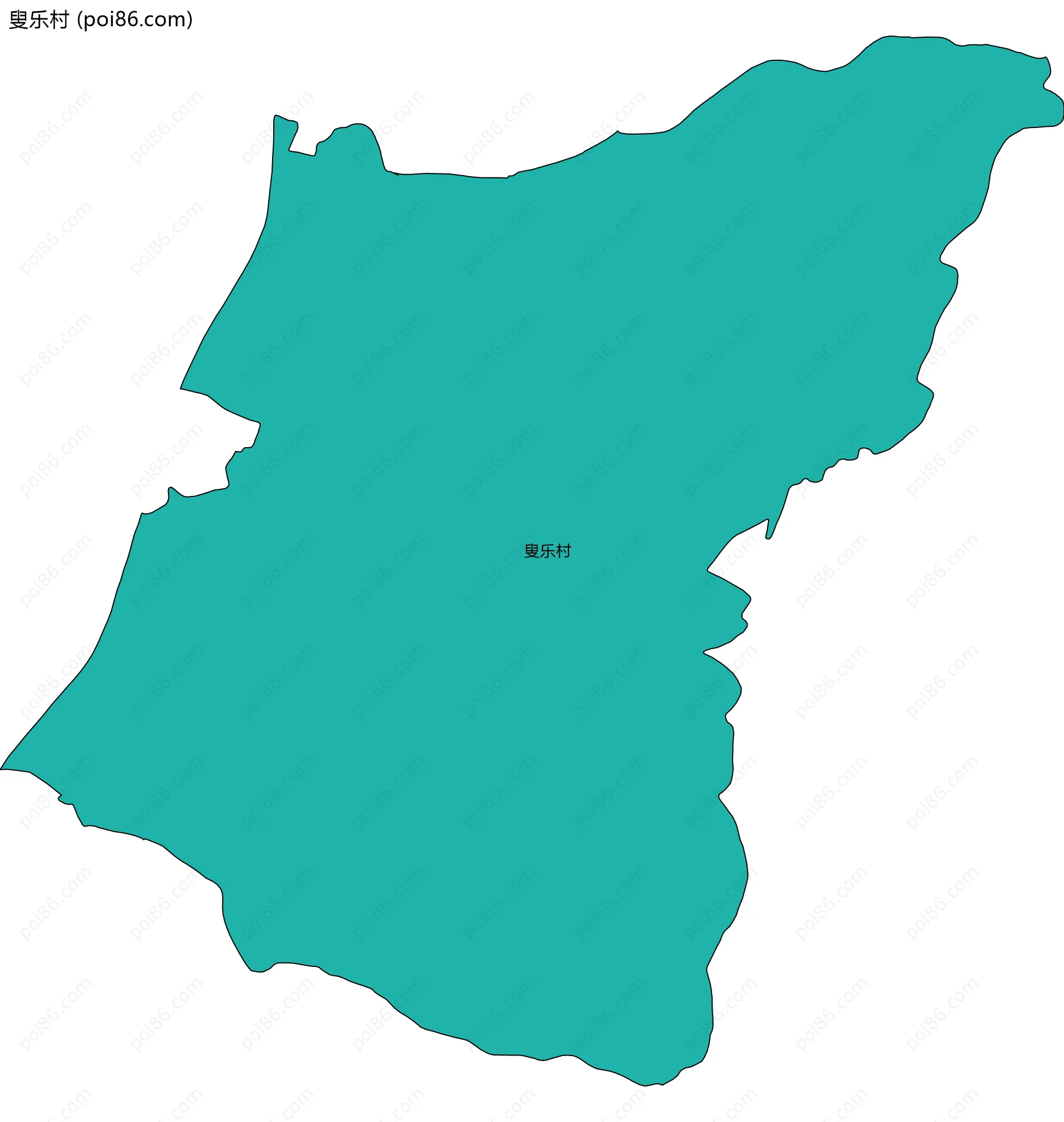 叟乐村边界地图