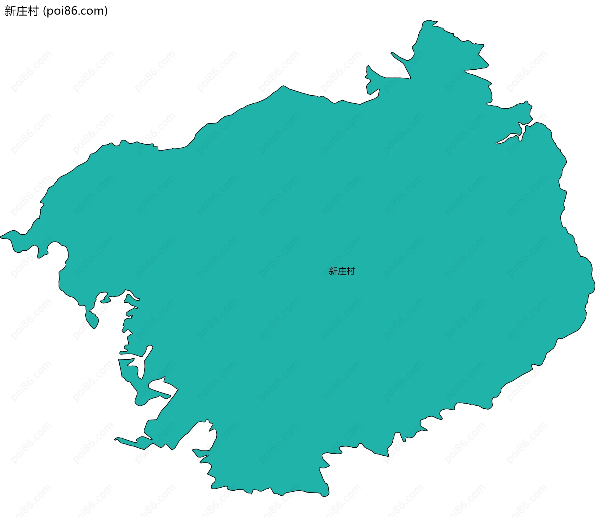 新庄村边界地图