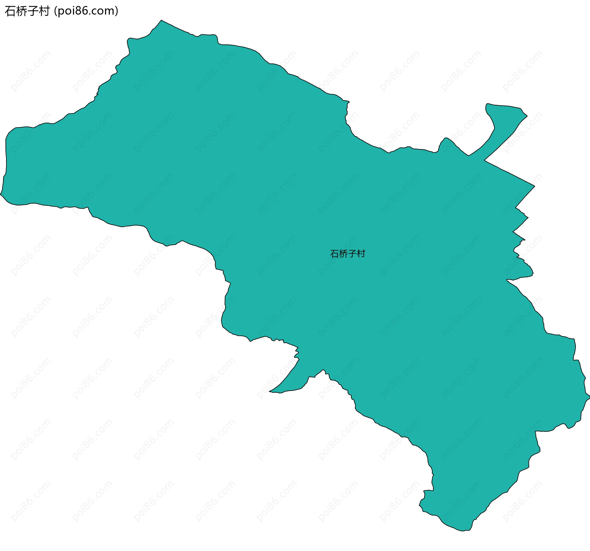 石桥子村边界地图
