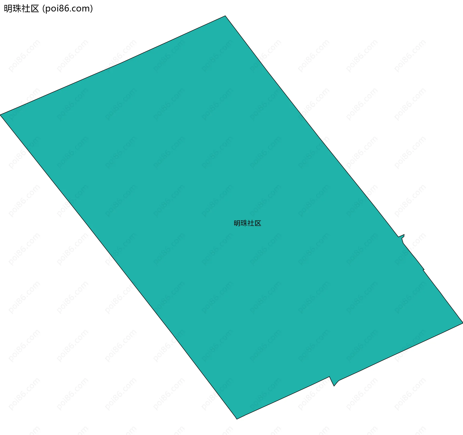 明珠社区边界地图