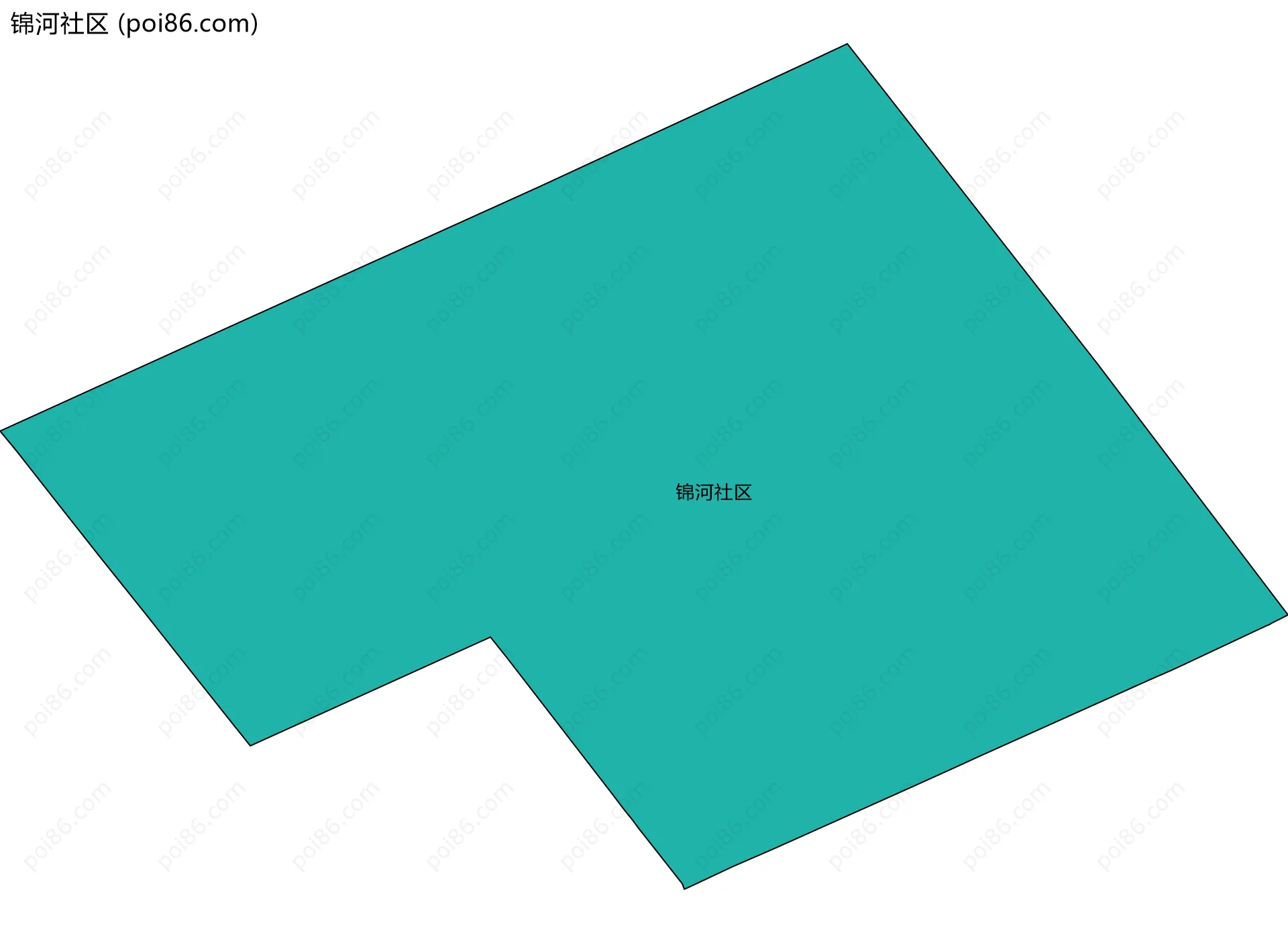 锦河社区边界地图
