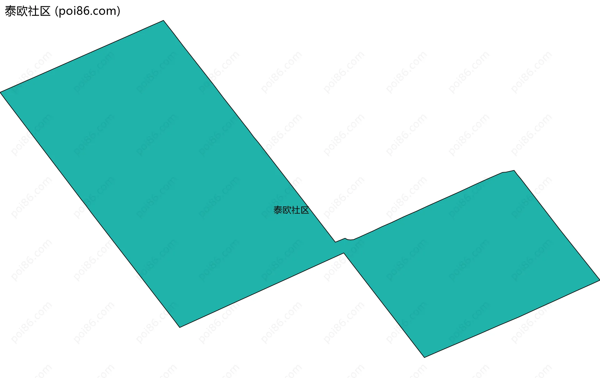 泰欧社区边界地图