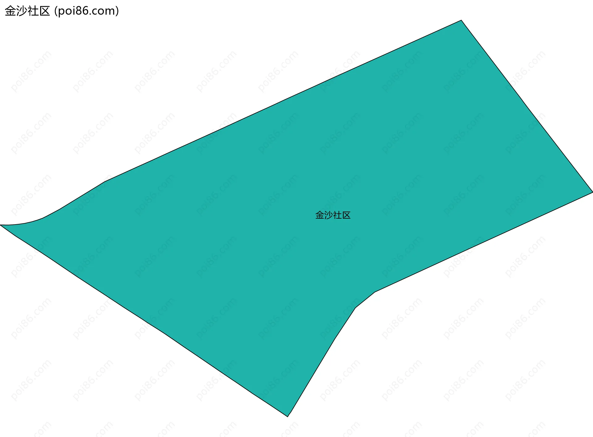 金沙社区边界地图