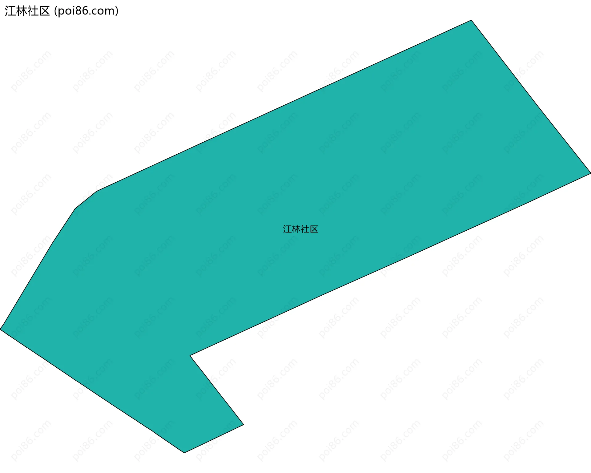 江林社区边界地图