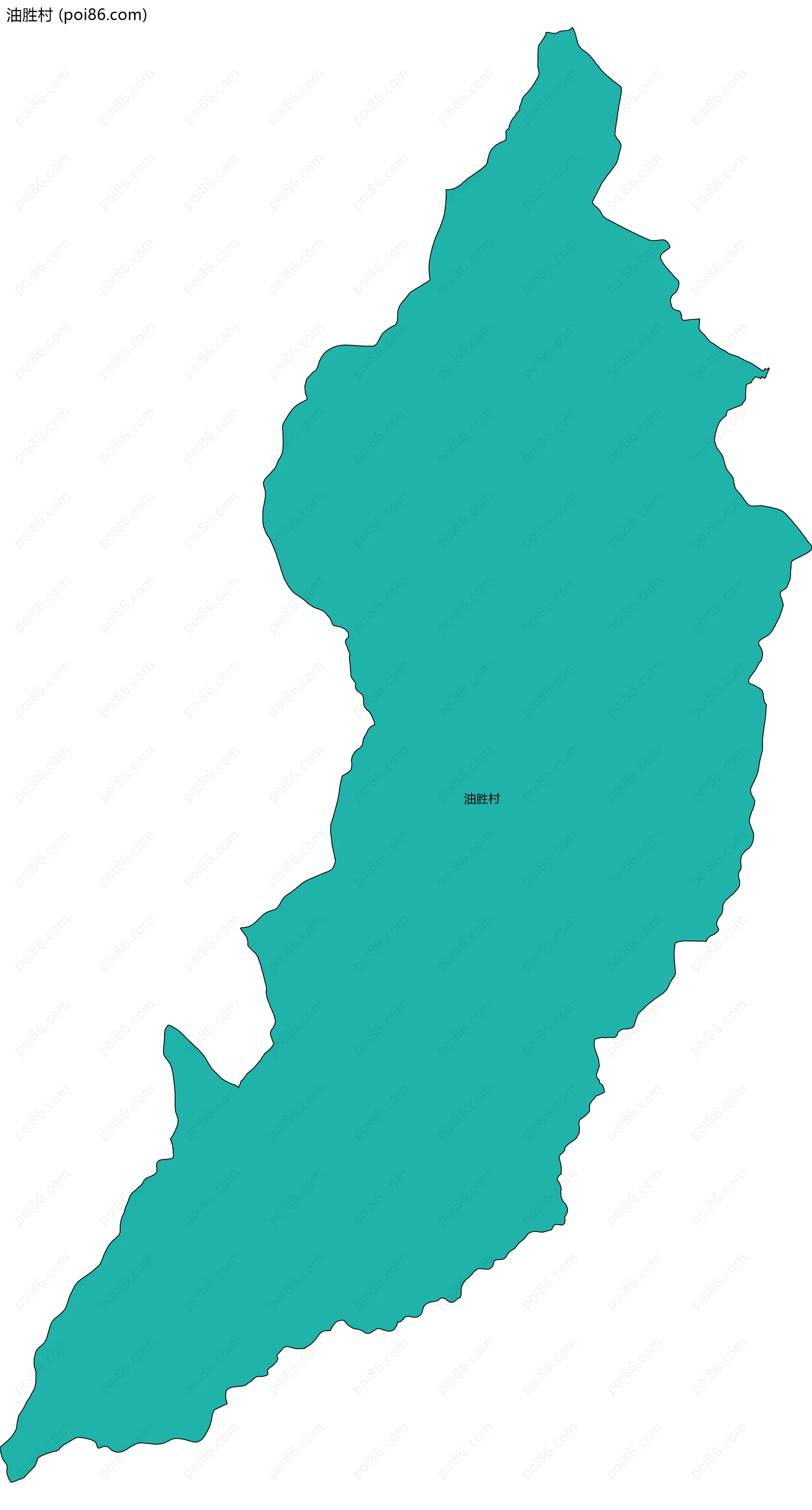 油胜村边界地图