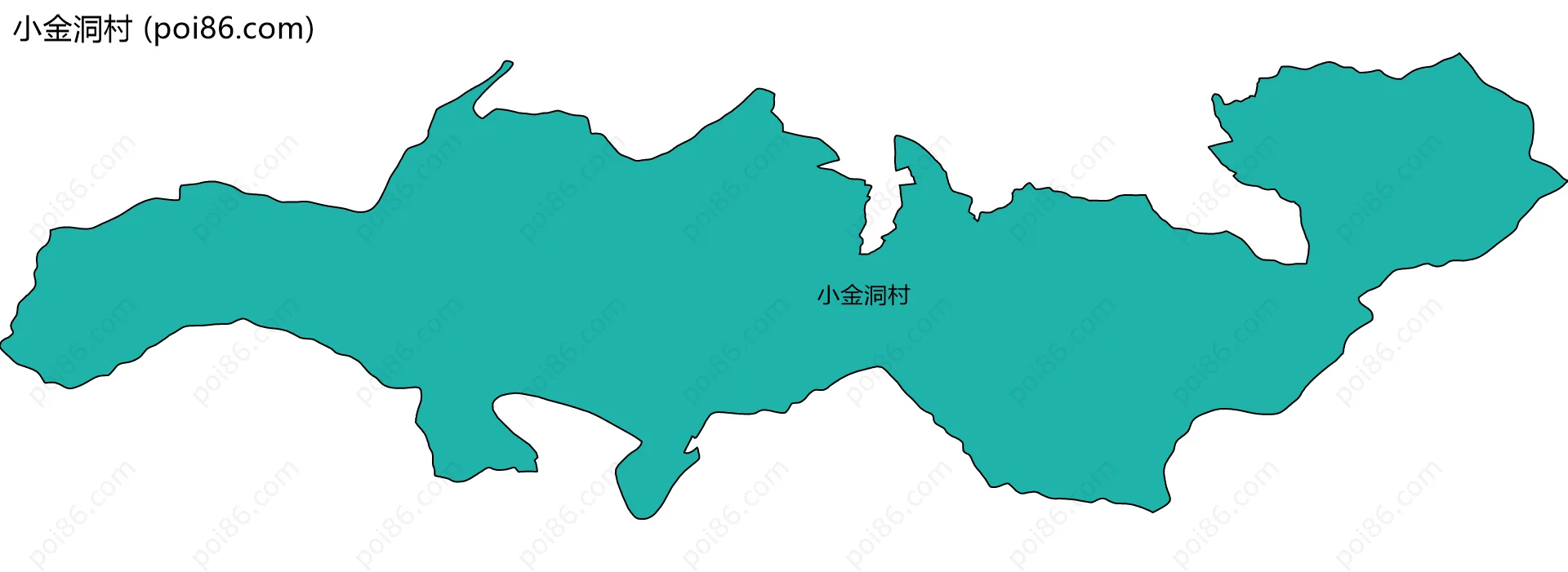 小金洞村边界地图