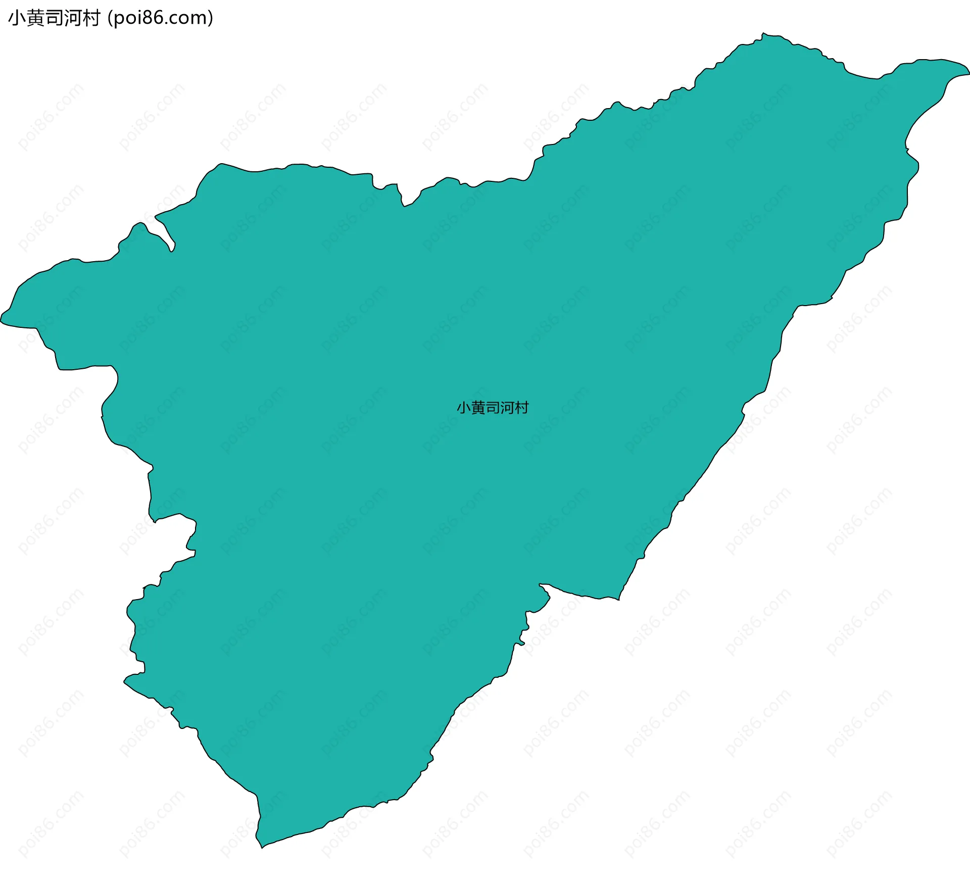 小黄司河村边界地图