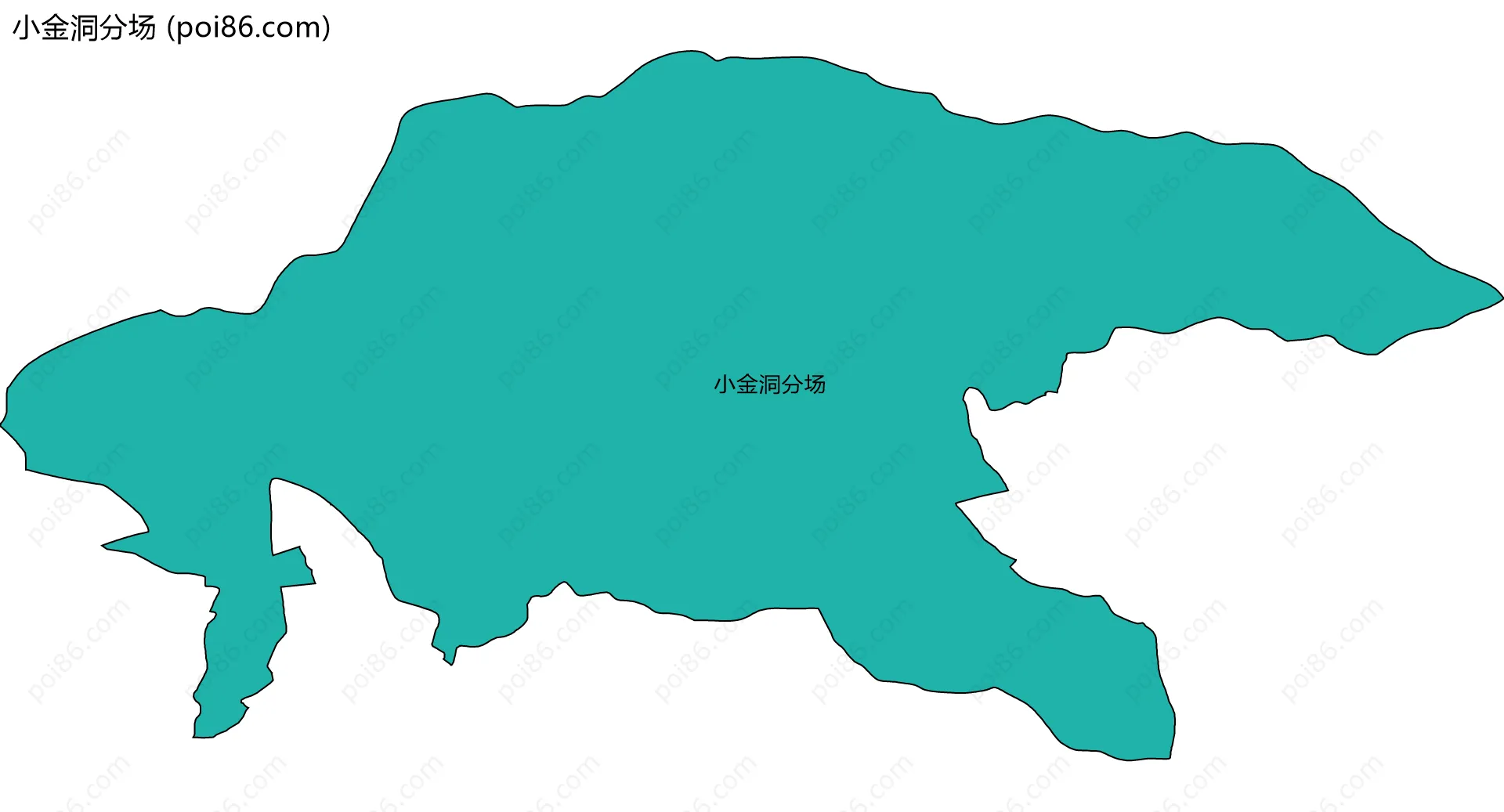 小金洞分场边界地图