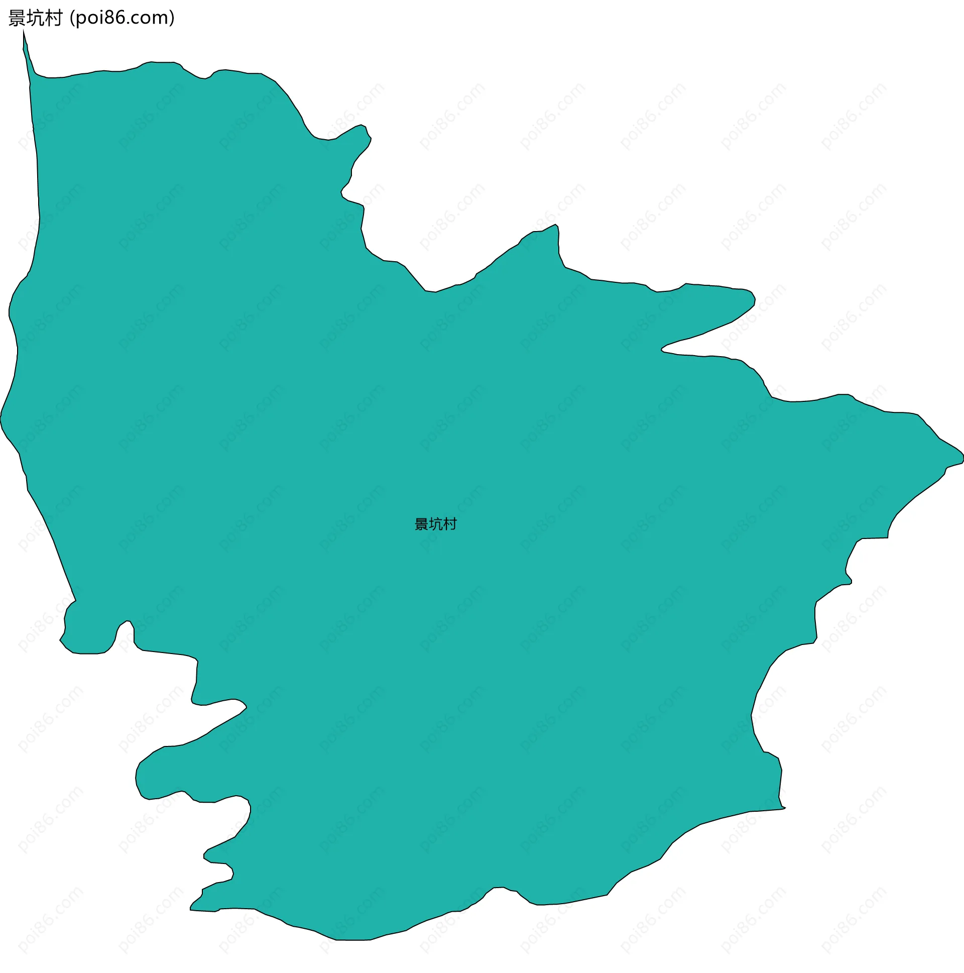 景坑村边界地图