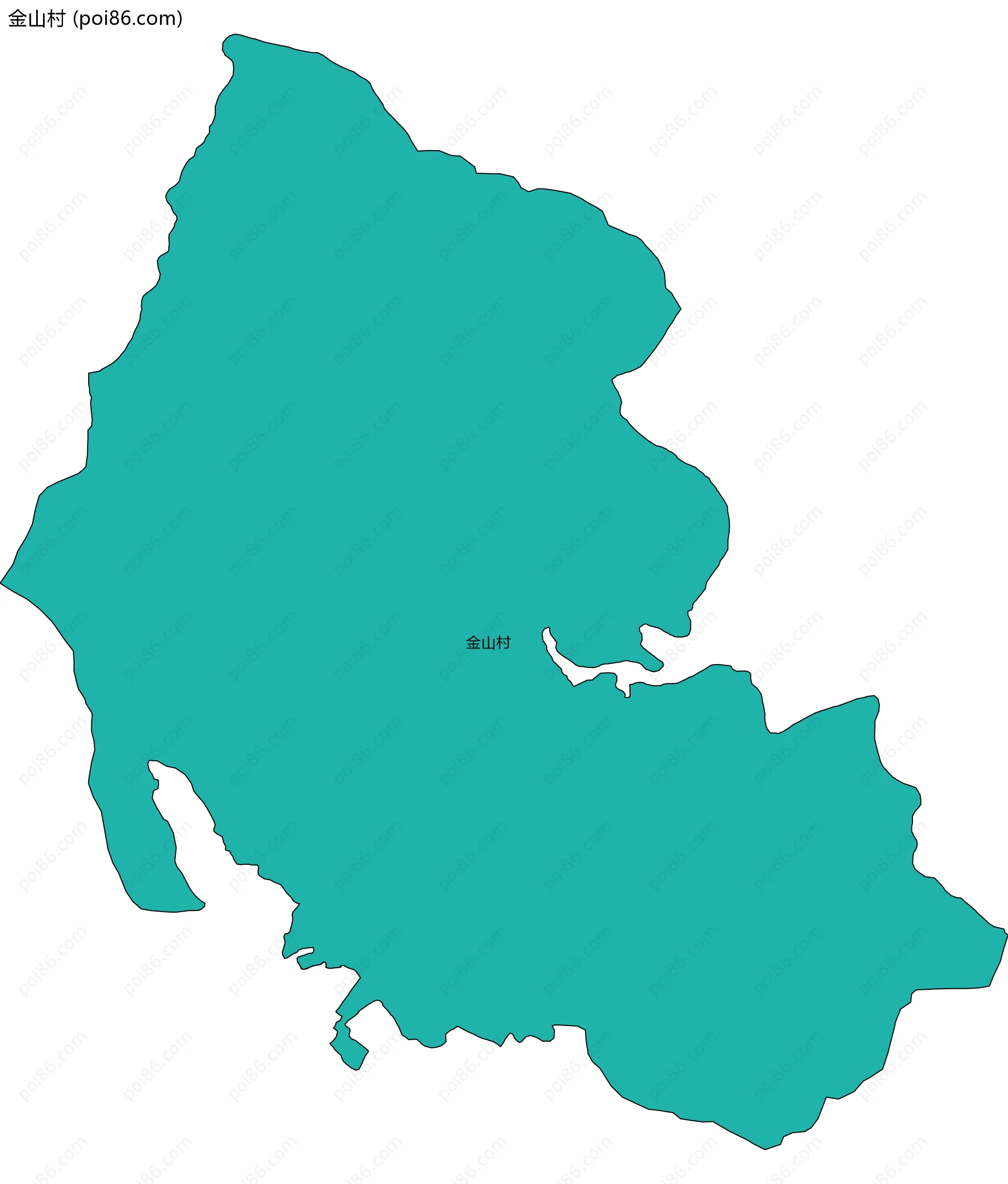 金山村边界地图