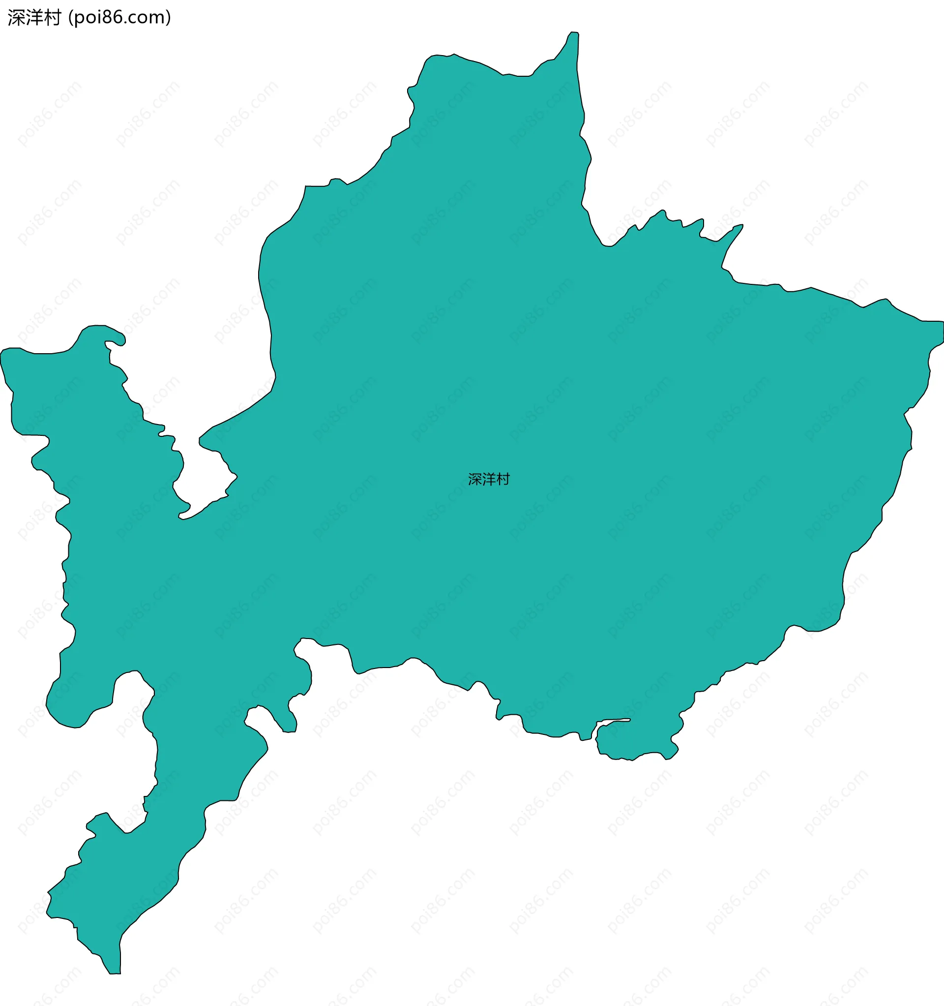 深洋村边界地图