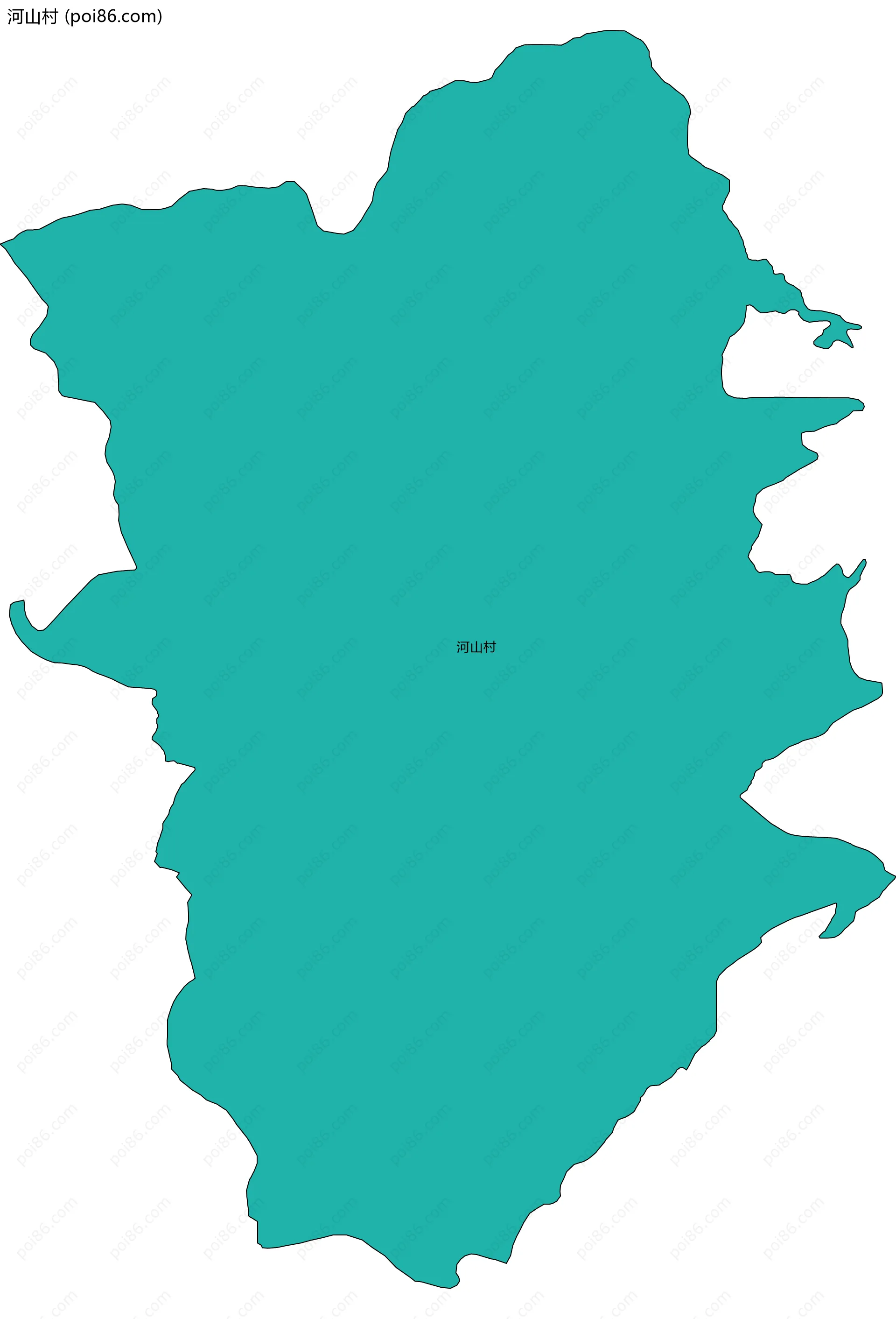 河山村边界地图