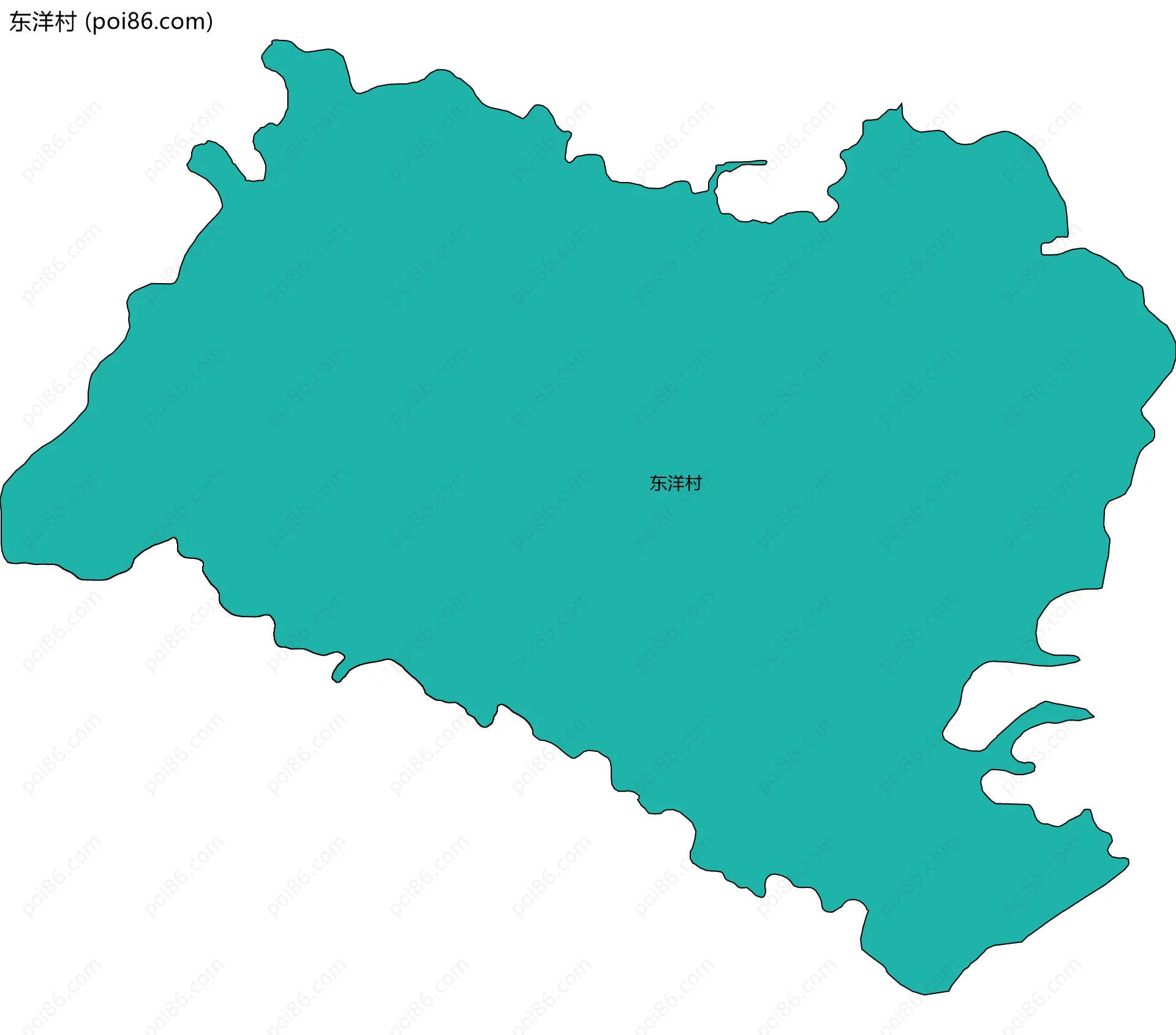东洋村边界地图