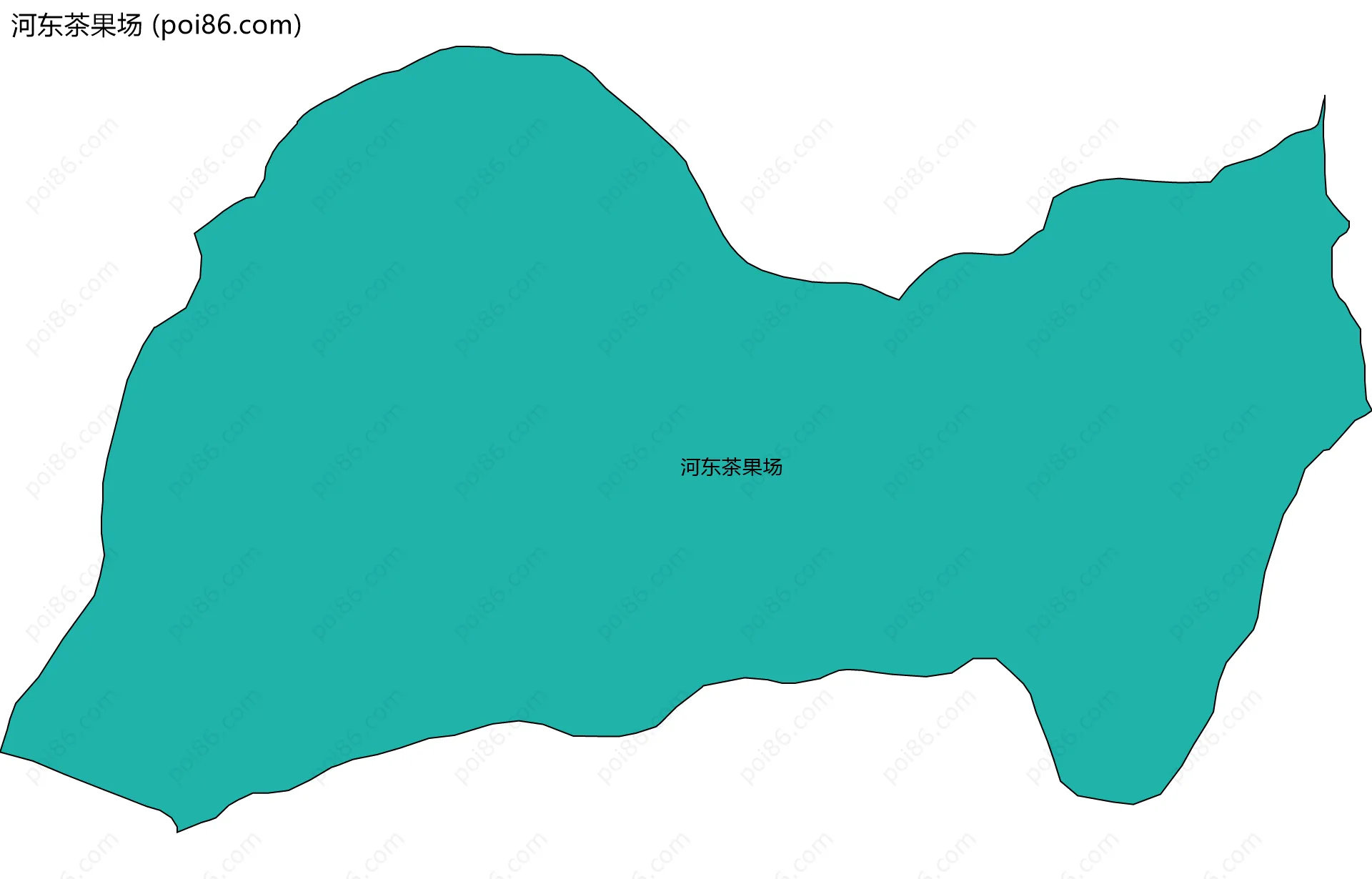 河东茶果场边界地图